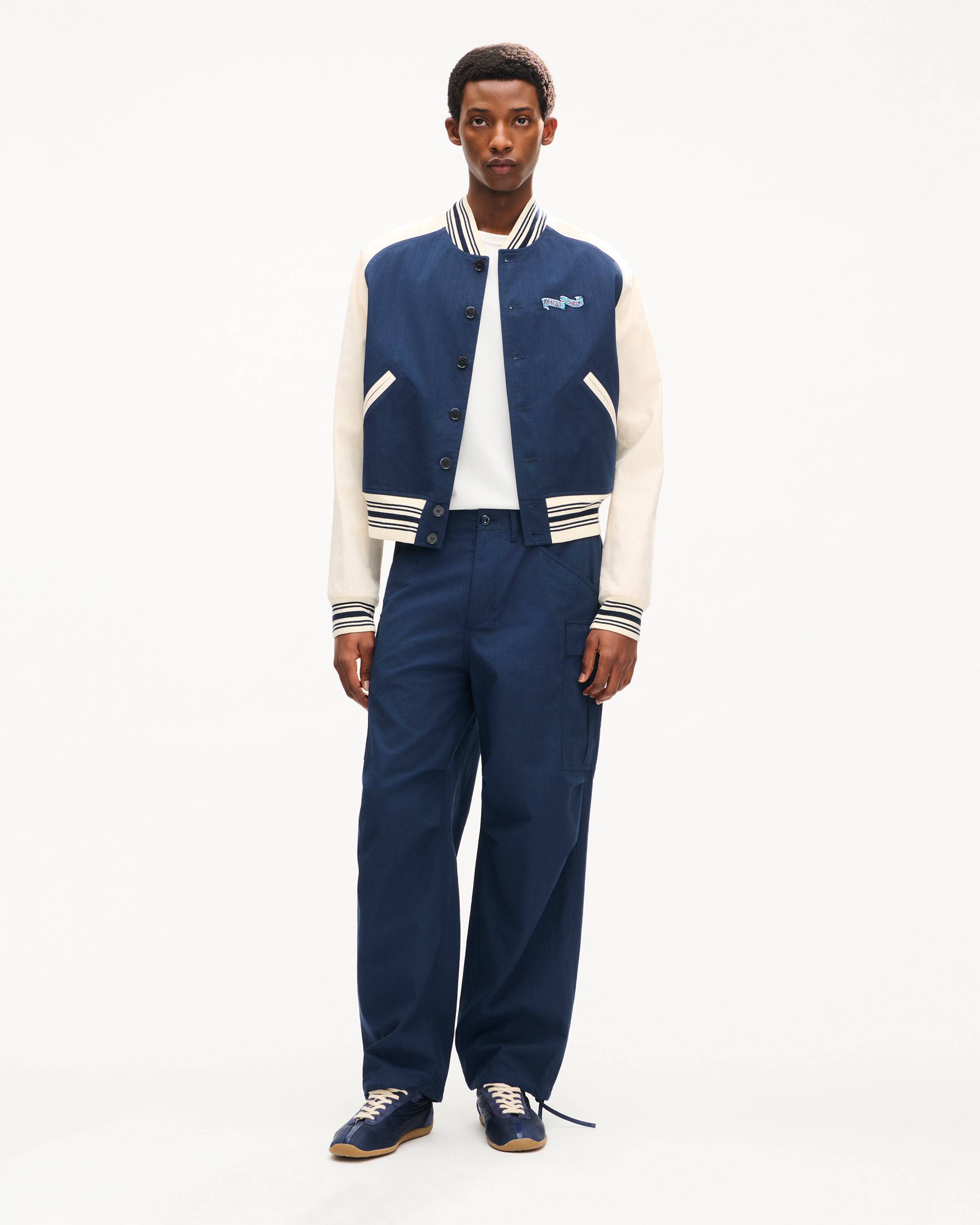 'KENZO Juming Tiger' embroidered genderless varsity jacket in cotton