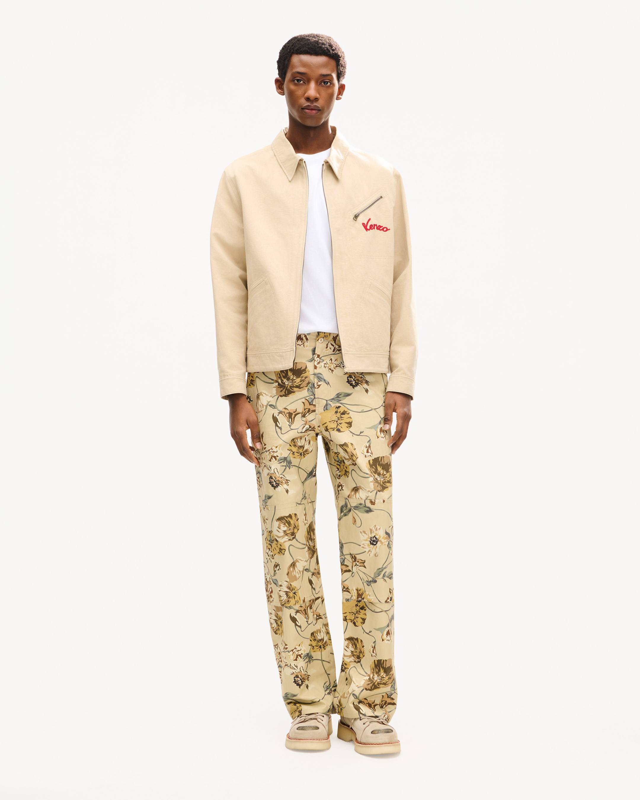 'KENZO Varsity' embroidered genderless workwear blouson in cotton