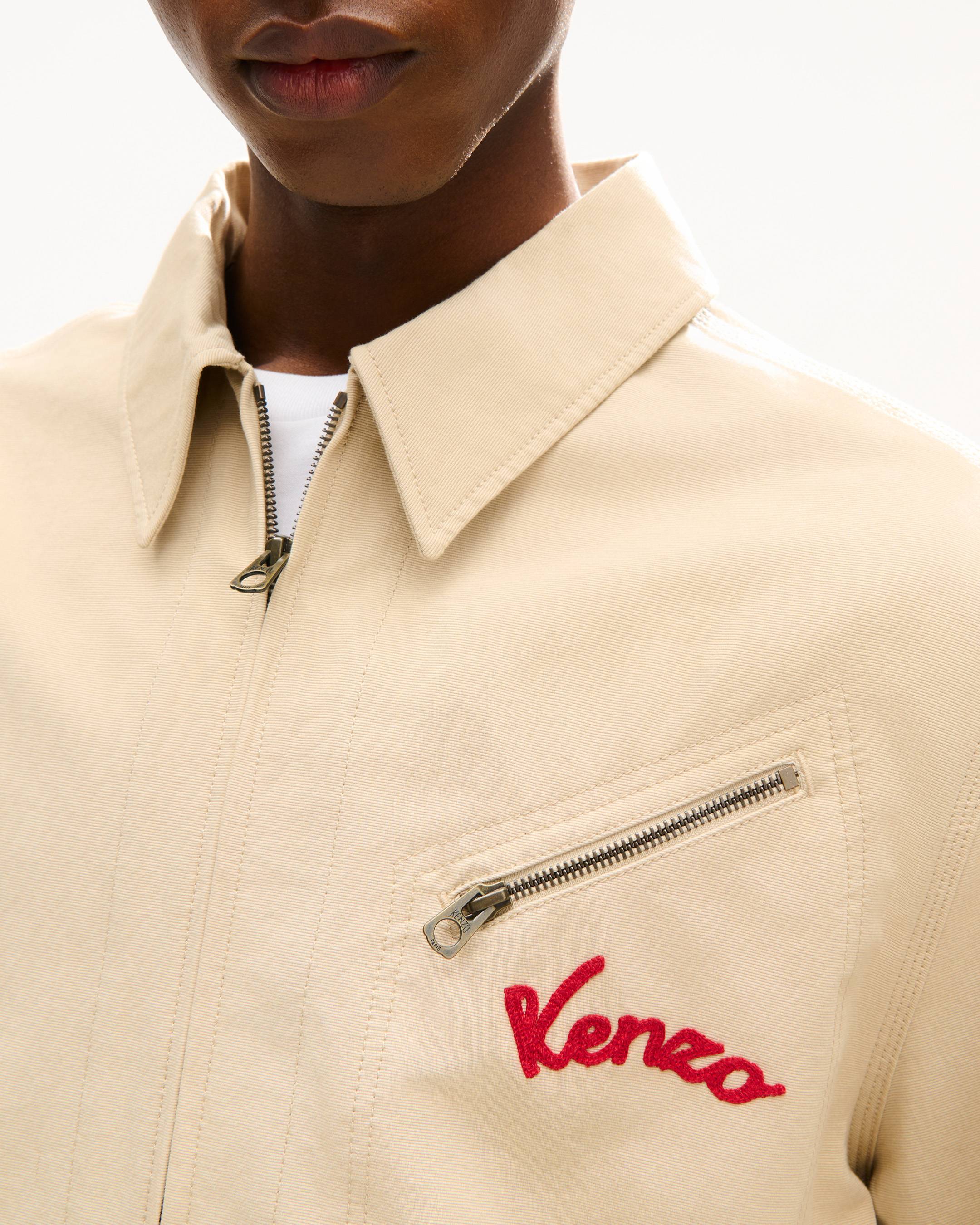 'KENZO Varsity' embroidered genderless workwear blouson in cotton