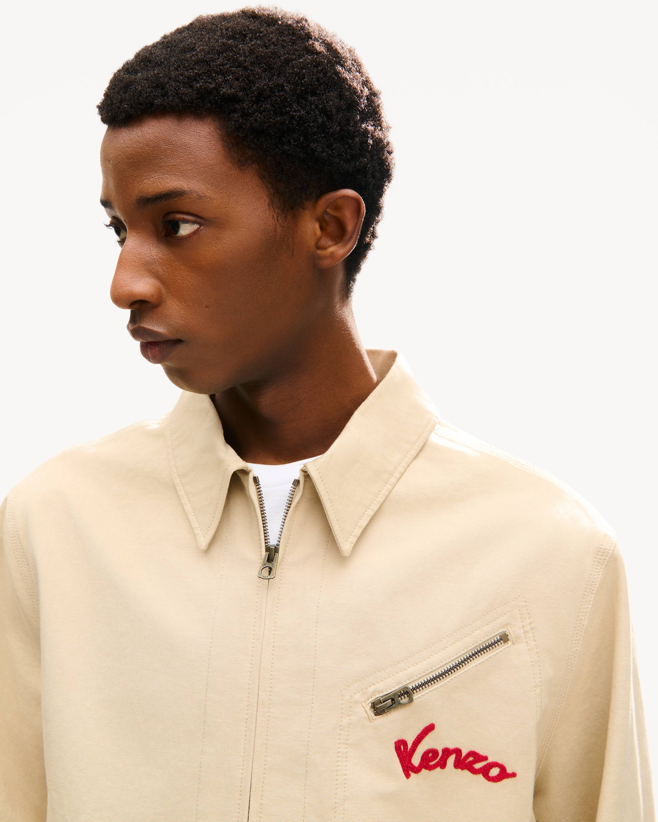 'KENZO Varsity' embroidered genderless workwear blouson in cotton