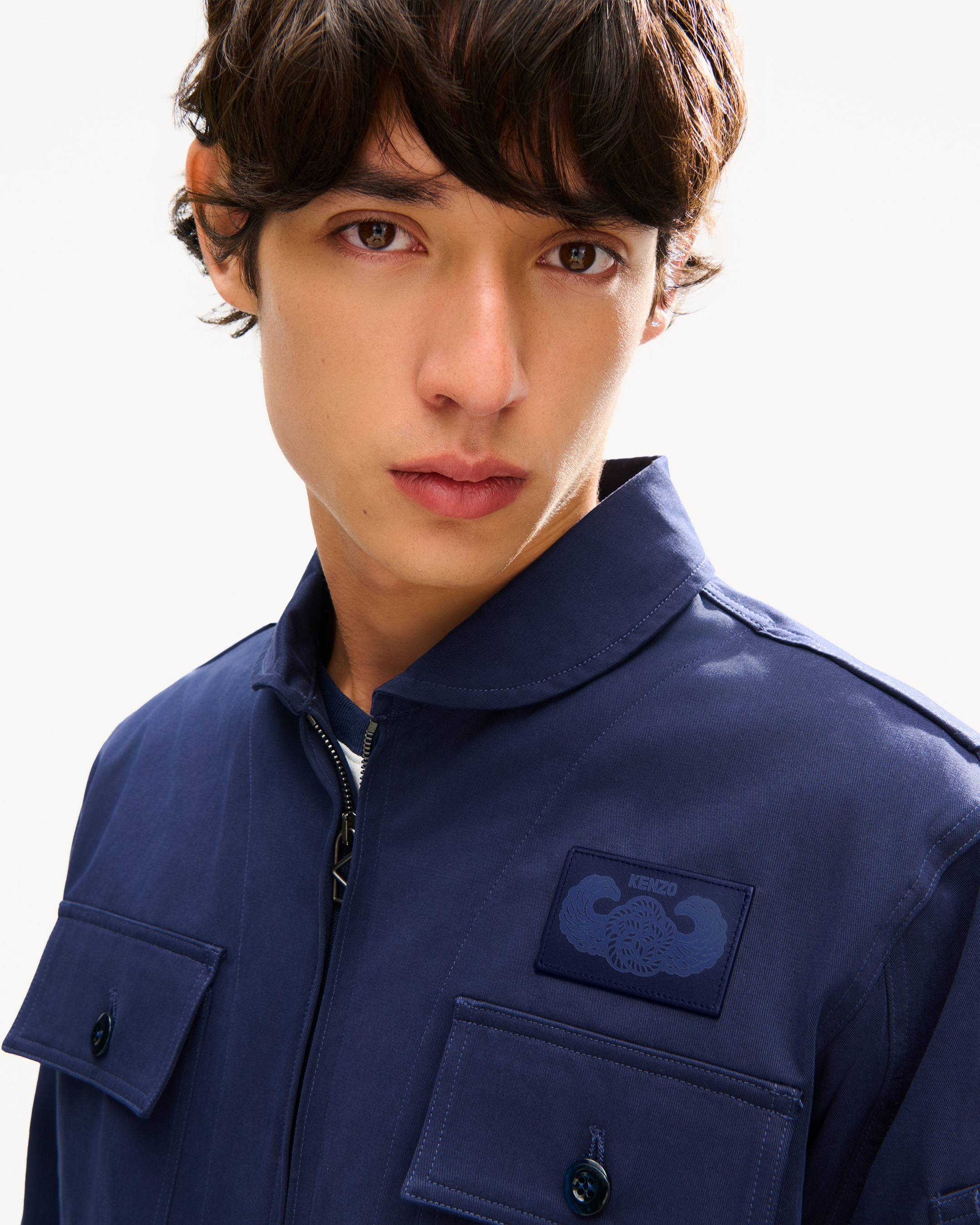 'KENZO Flying Boke' military blouson in cotton twill