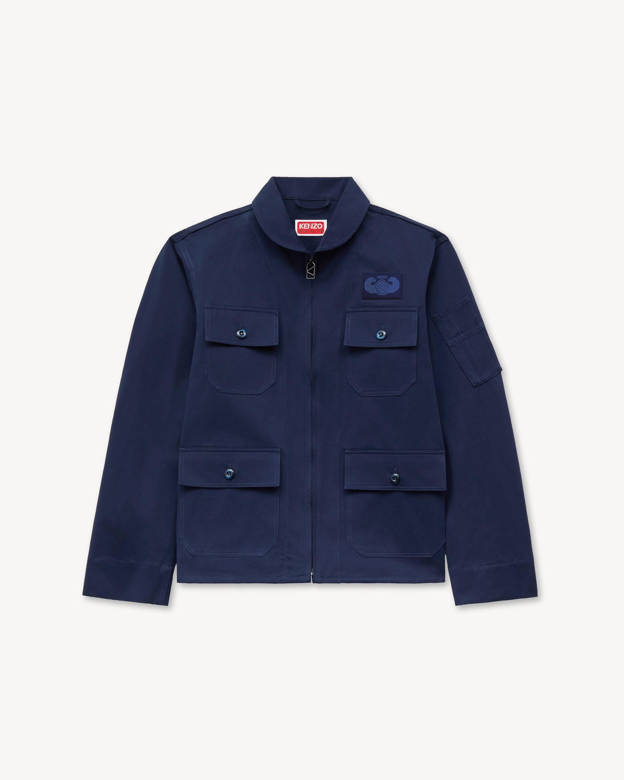 KENZO 'KENZO Flying Boke' ミリタリー ブルゾン イン コットン ツイル