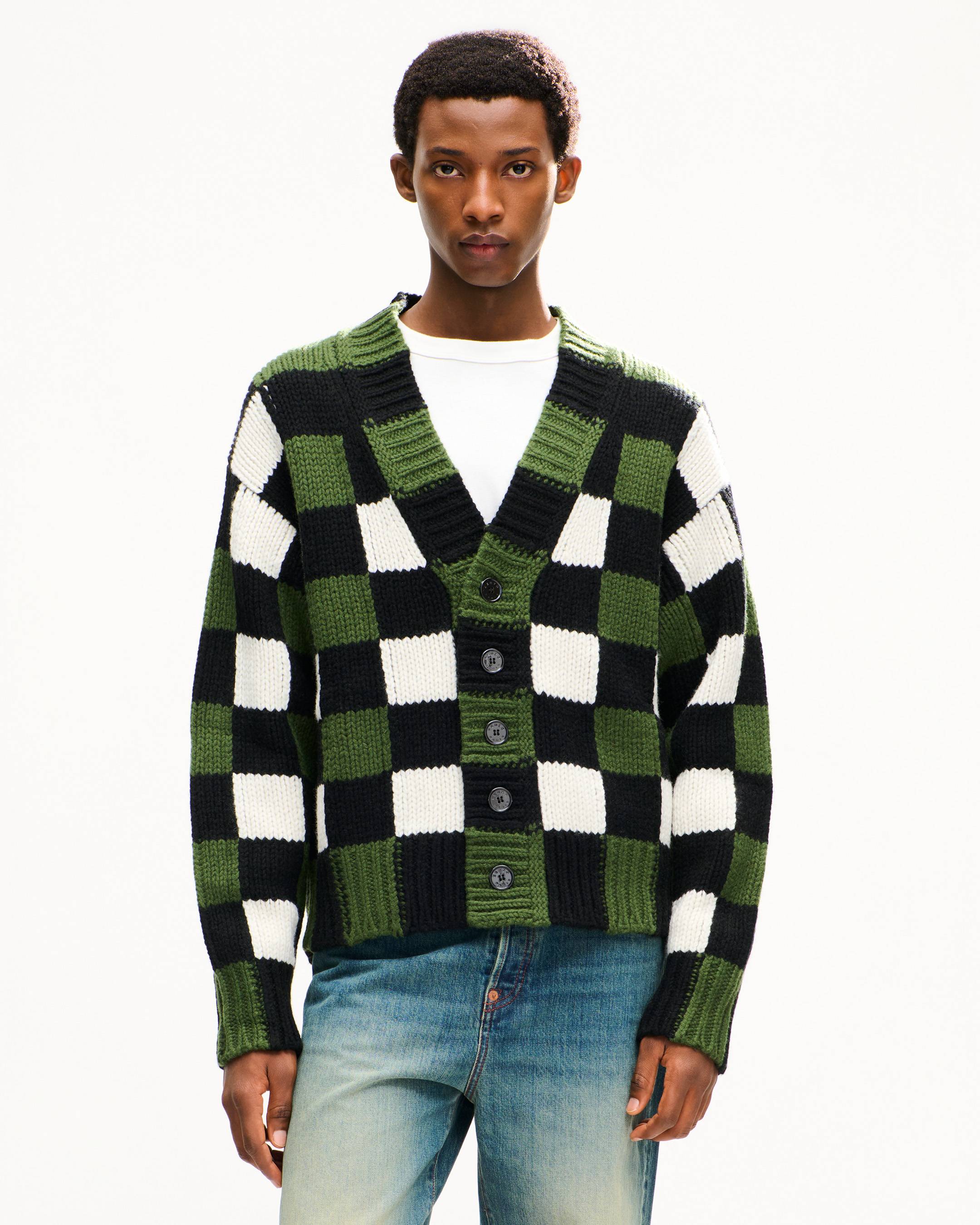 その他 [BAGARCH] 20'CHECK KNIT JKT KENZO Checks' cardigan in wool | Men's | KENZO