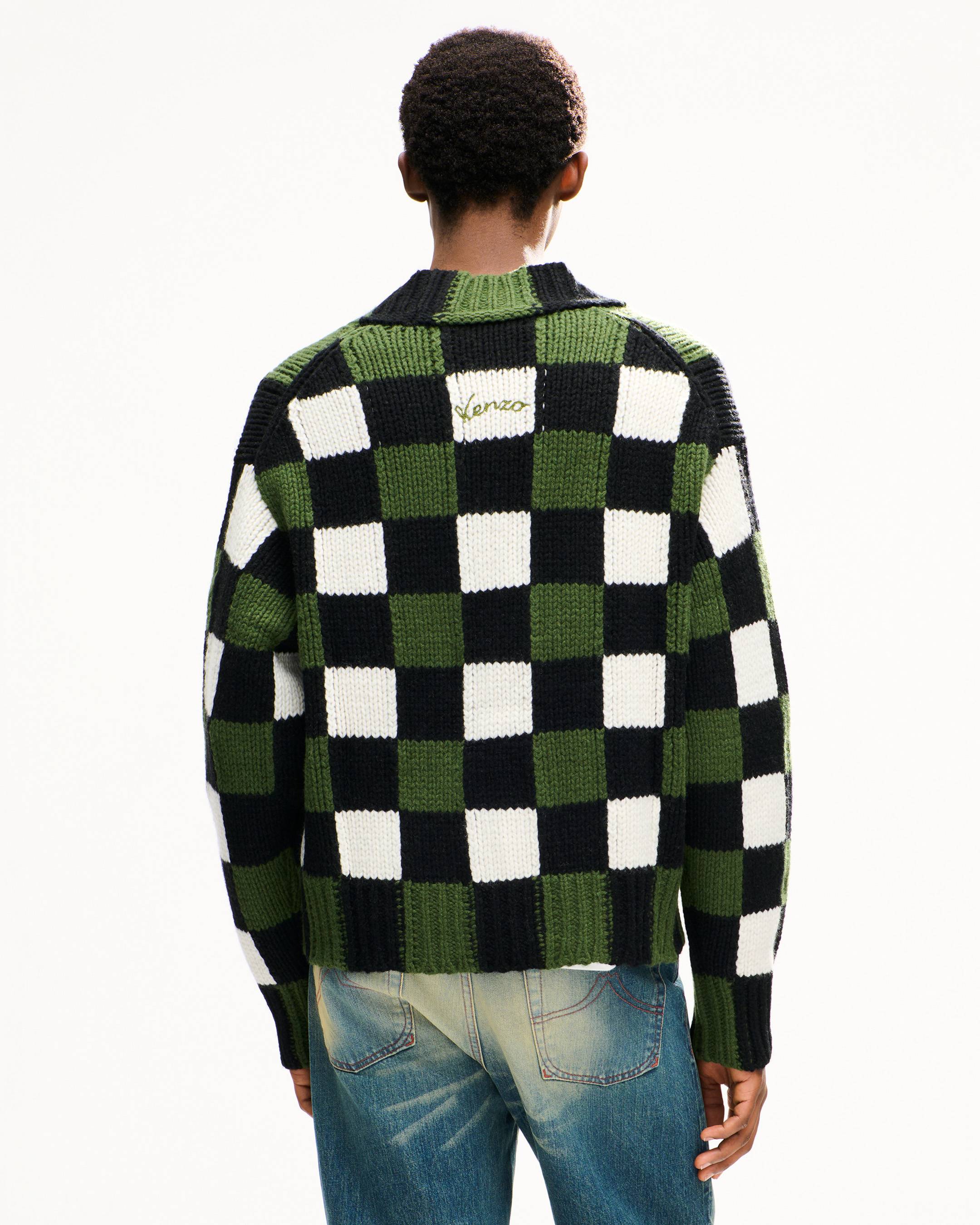C&aacute;rdigan de lana 'KENZO Checks'