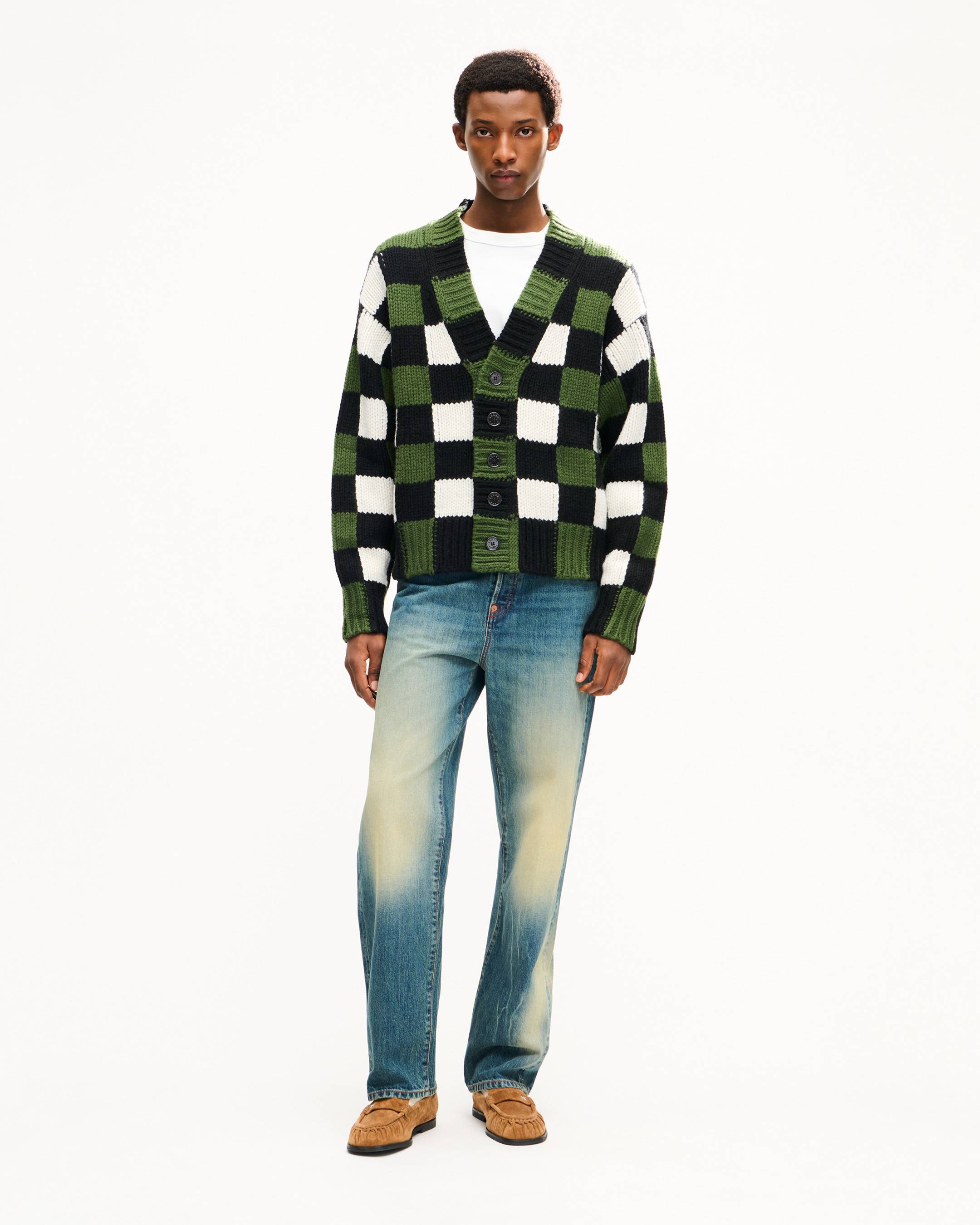 C&aacute;rdigan de lana 'KENZO Checks'