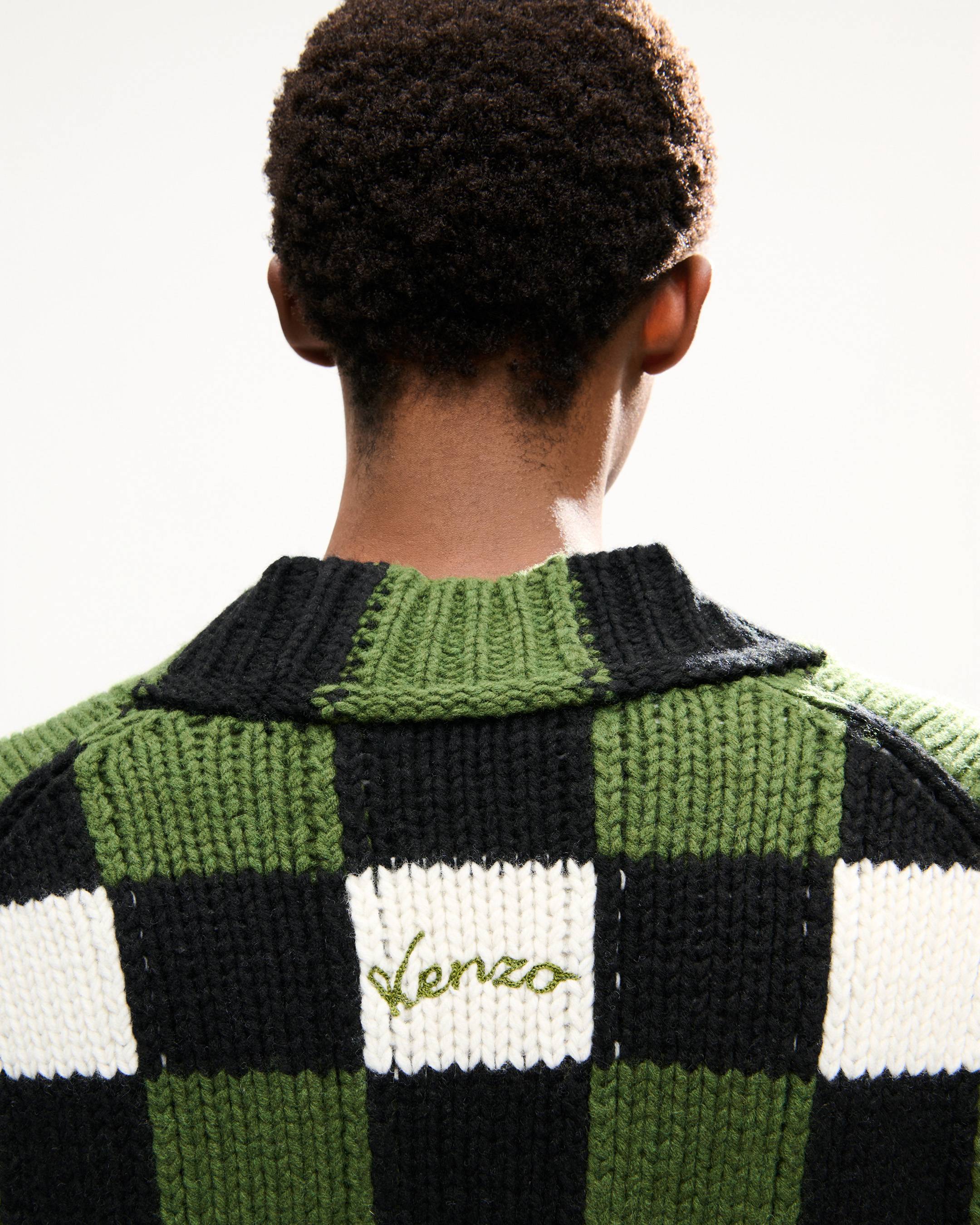 C&aacute;rdigan de lana 'KENZO Checks'