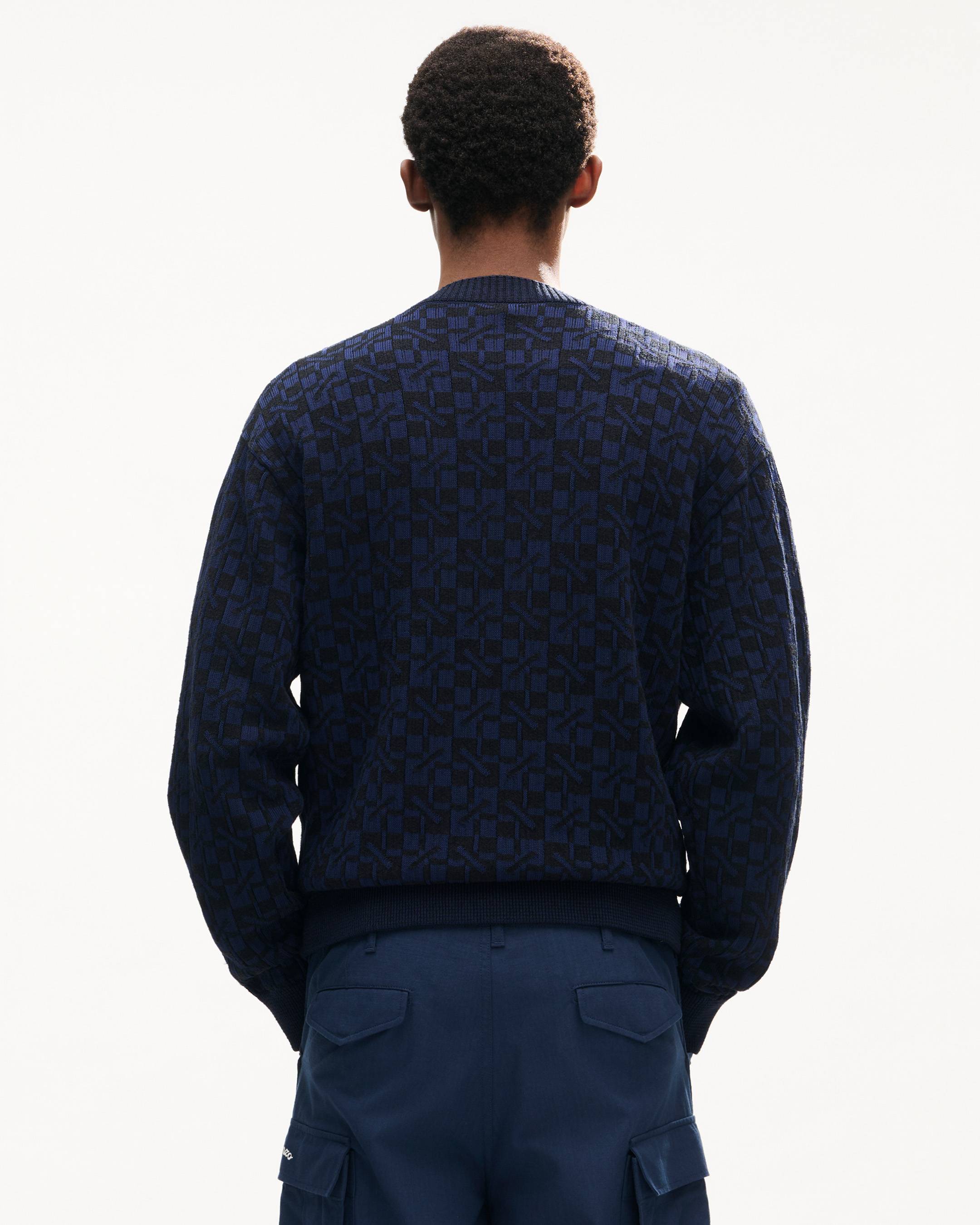'Kenzogram' cardigan in cotton