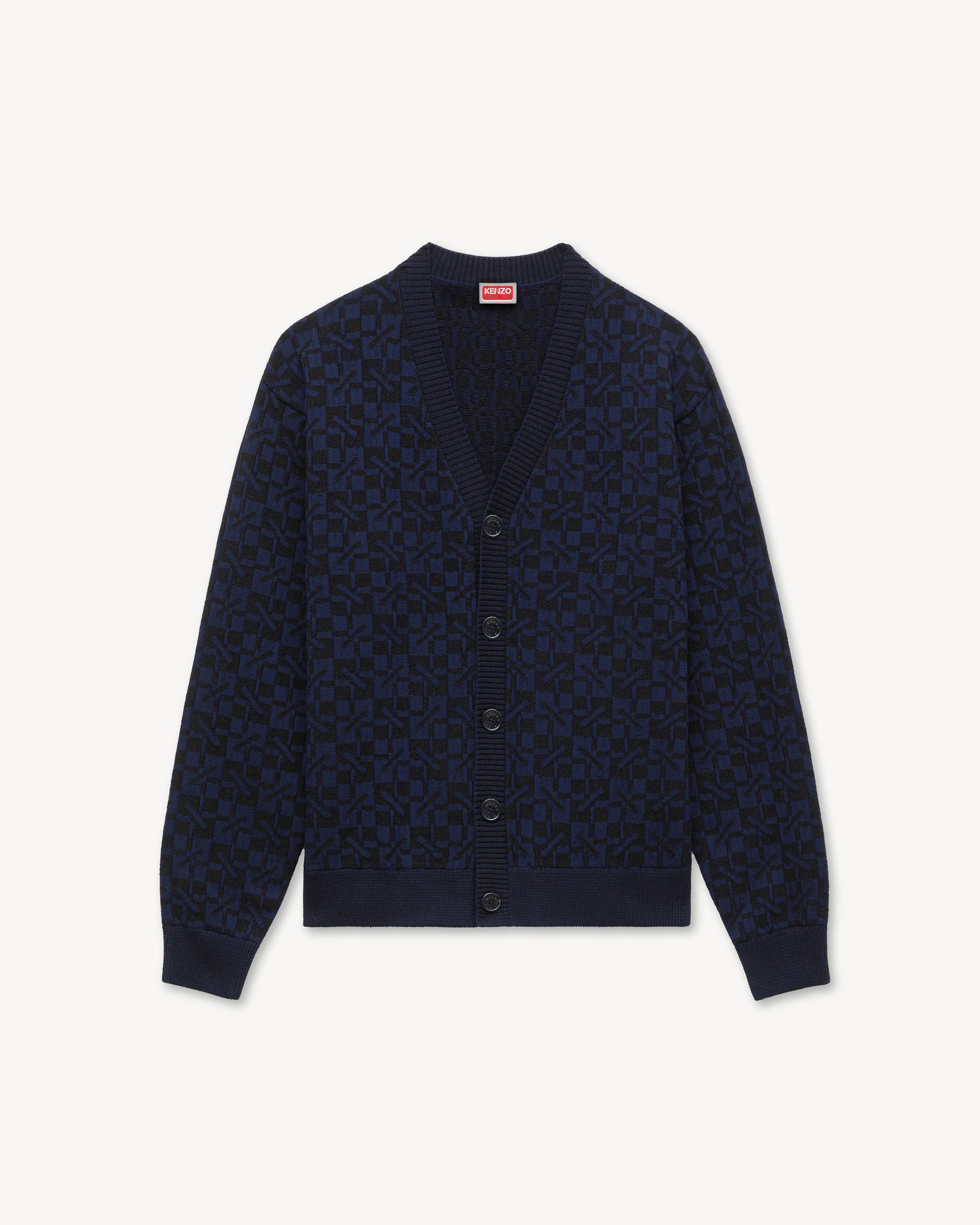 'Kenzogram' cardigan in cotton