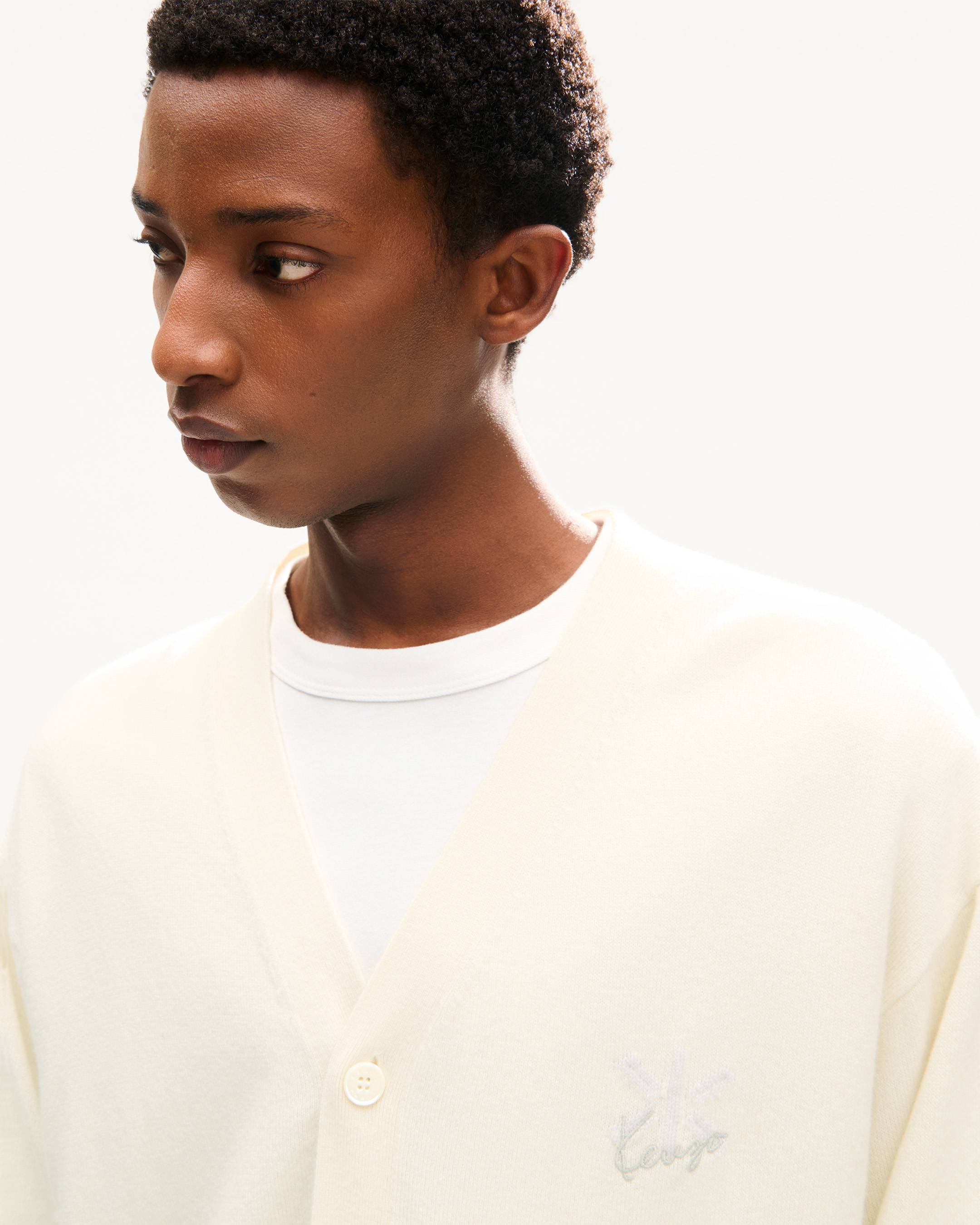 'KENZO Double K' cardigan in wool cashmere