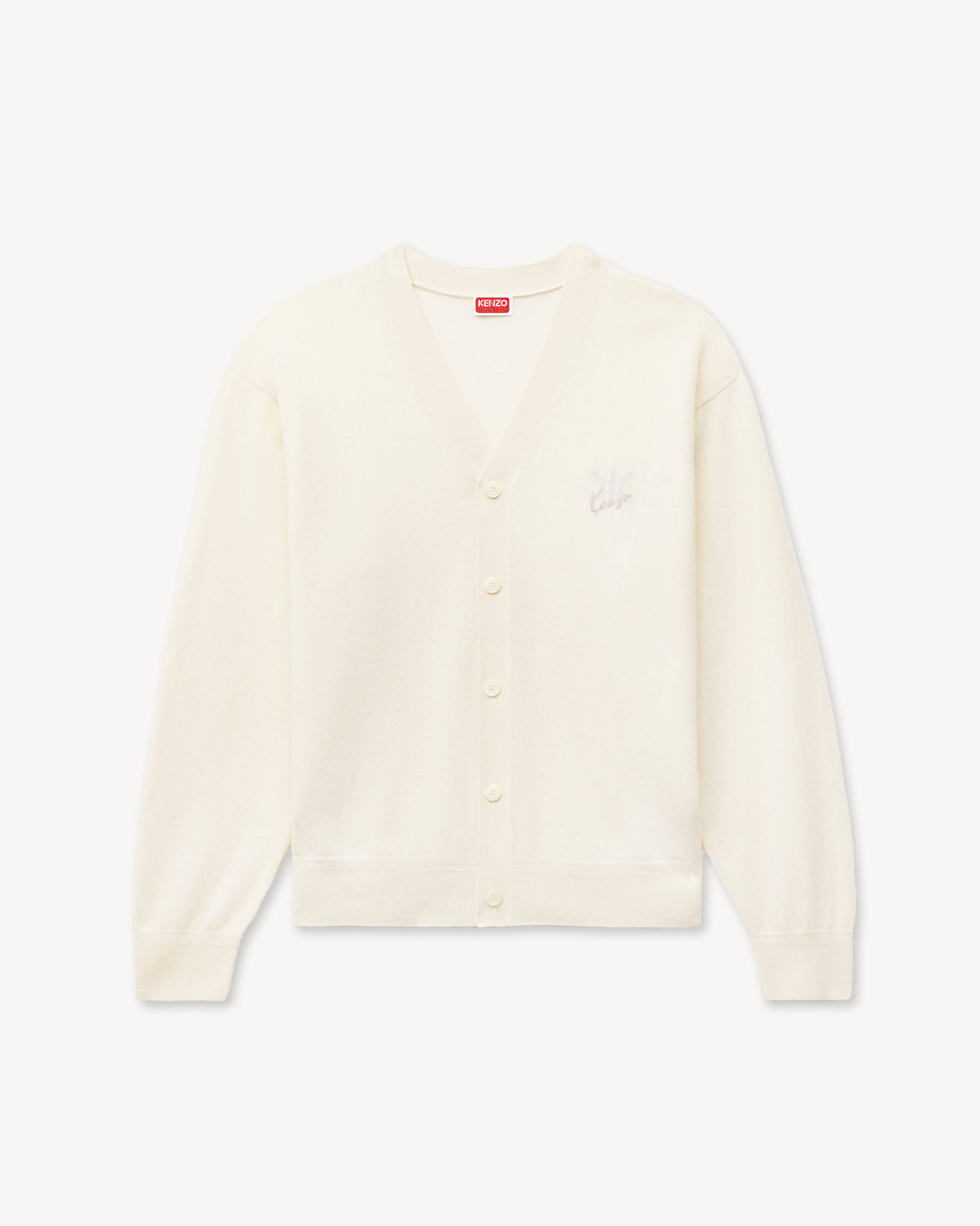 'KENZO Double K' cardigan in wool cashmere