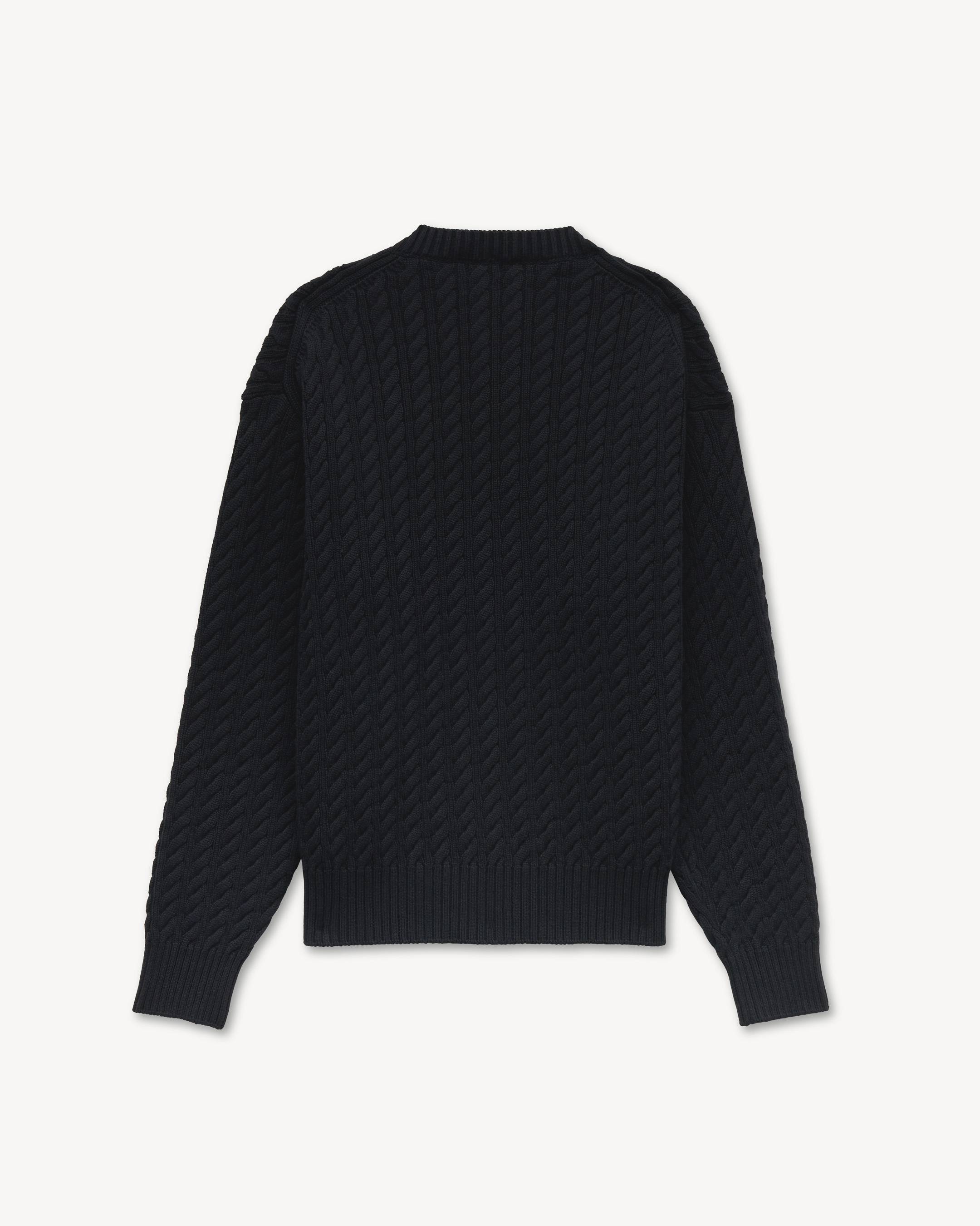 KENZO Signature Cable' embroidered knit cardigan | Men's | KENZO