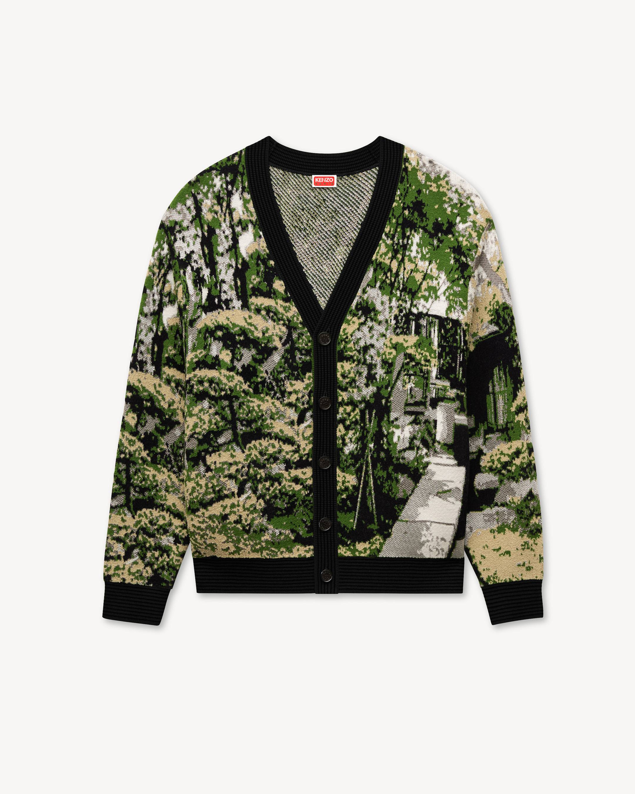 C&aacute;rdigan de algod&oacute;n y lana 'KENZO Japanese Garden'