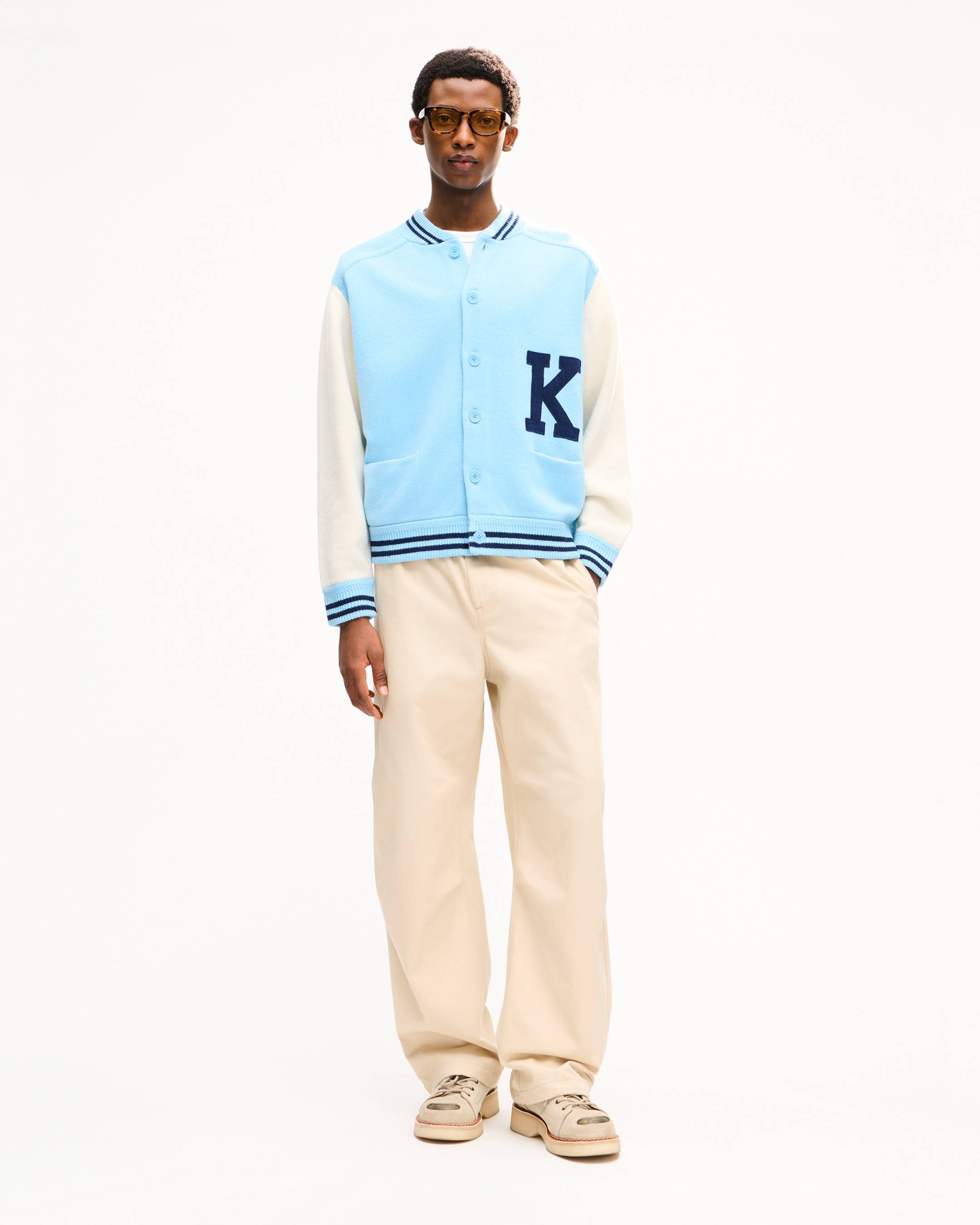 KENZO Varsity' cardigan in wool | Men's | KENZO