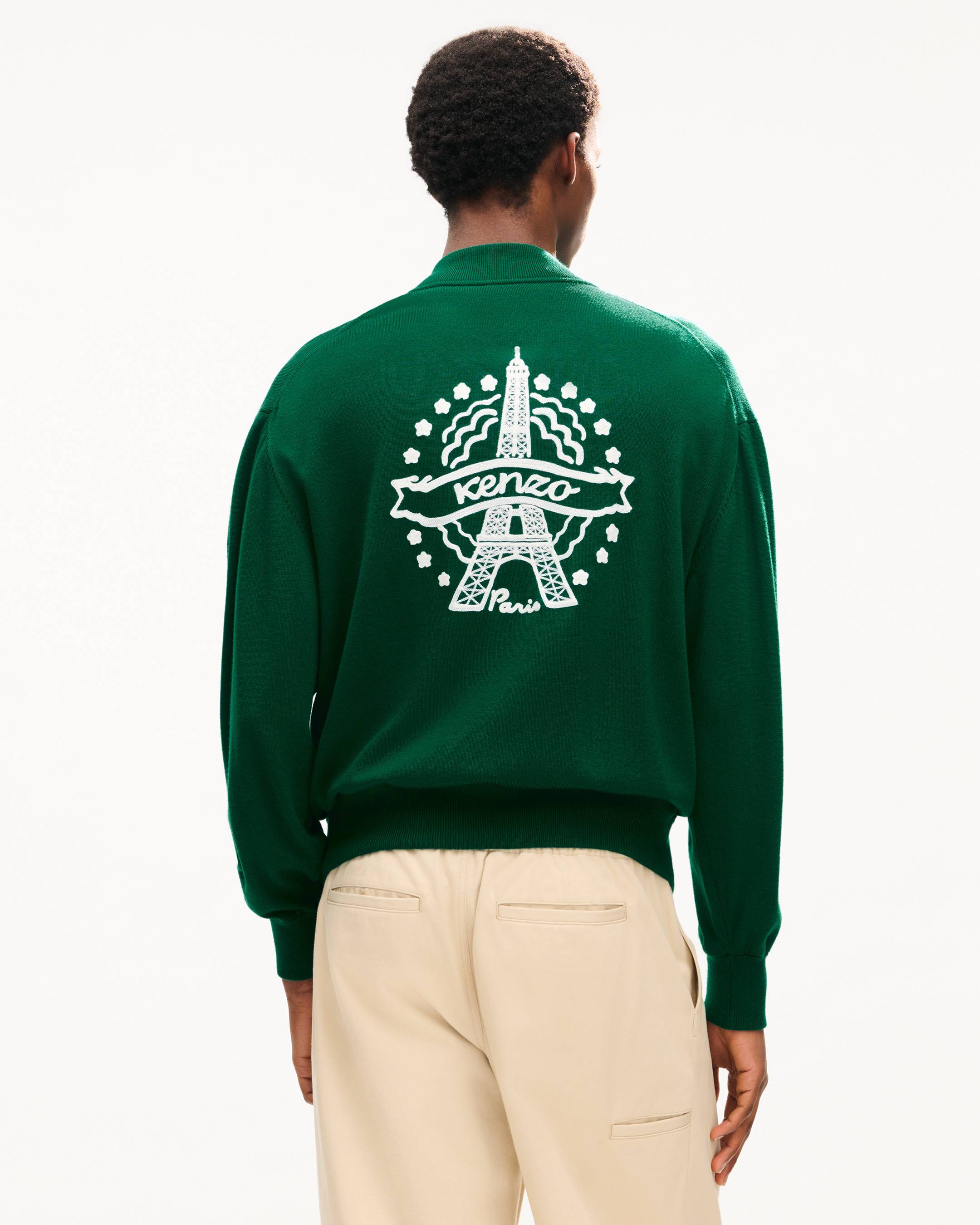 C&aacute;rdigan de lana con cremallera 'KENZO Eiffel Tower Design'
