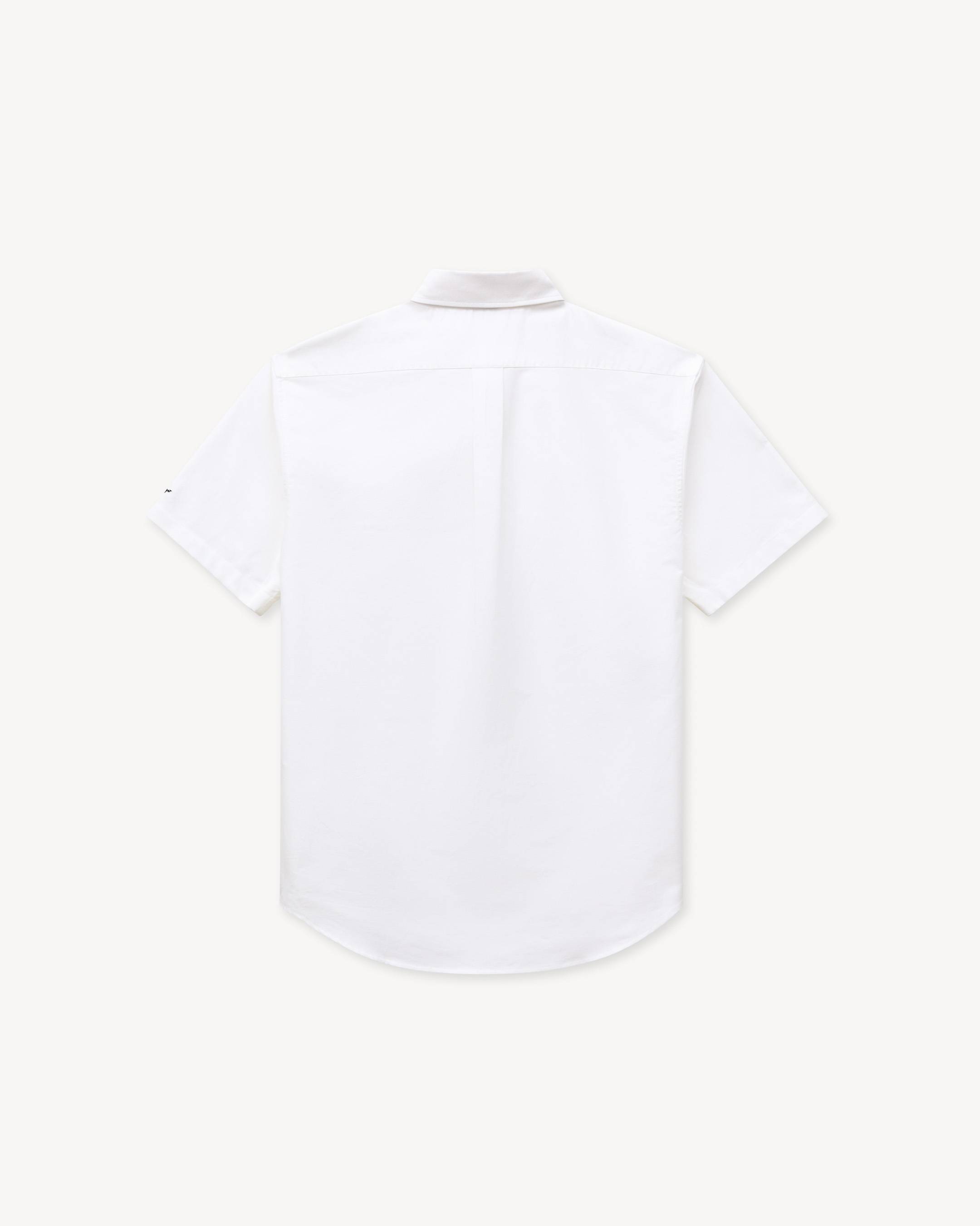 'KENZO Jumping Tiger' embroidered short sleeve shirt in cotton oxford