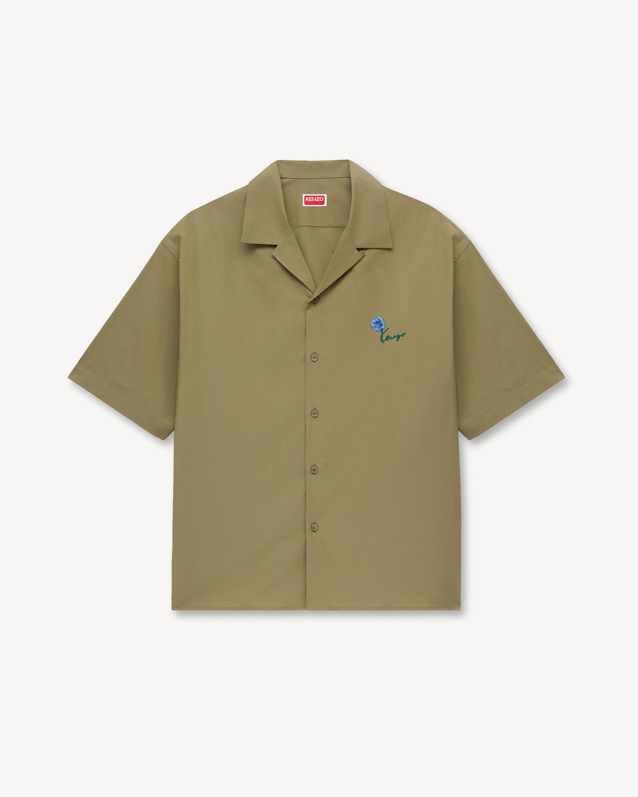 プランシー 25SS コットンポプリンVネックショートスリーブシャツ TOMMY JEANS（トミー・ジーンズ） ブラウス シャツ ポプリンボクシー