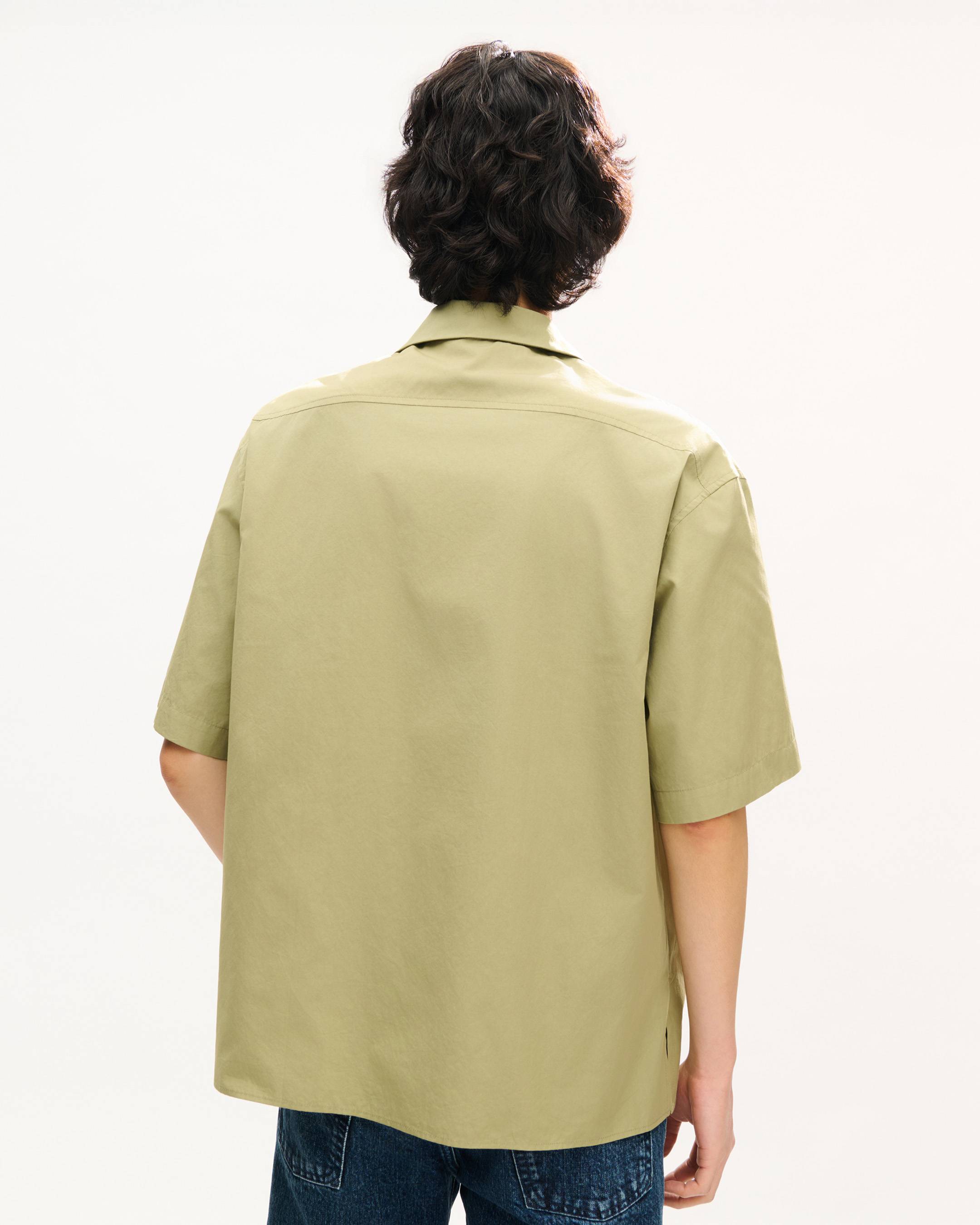 Chemise hawa&iuml;enne &agrave; manches courtes 'KENZO Tulip' en popeline de coton