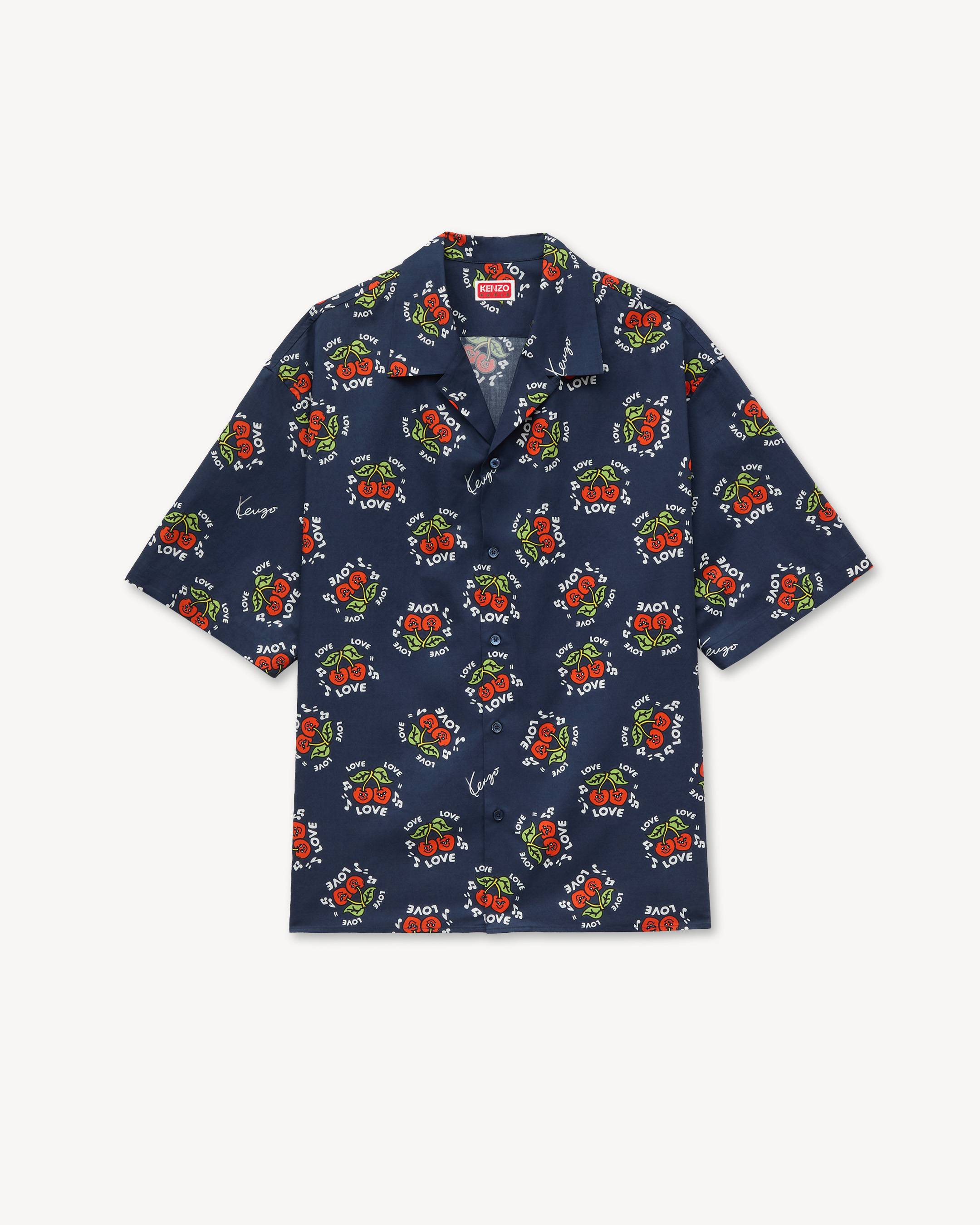 KENZO Loves' ハワイアン ショートスリーブ シャツ イン コットン