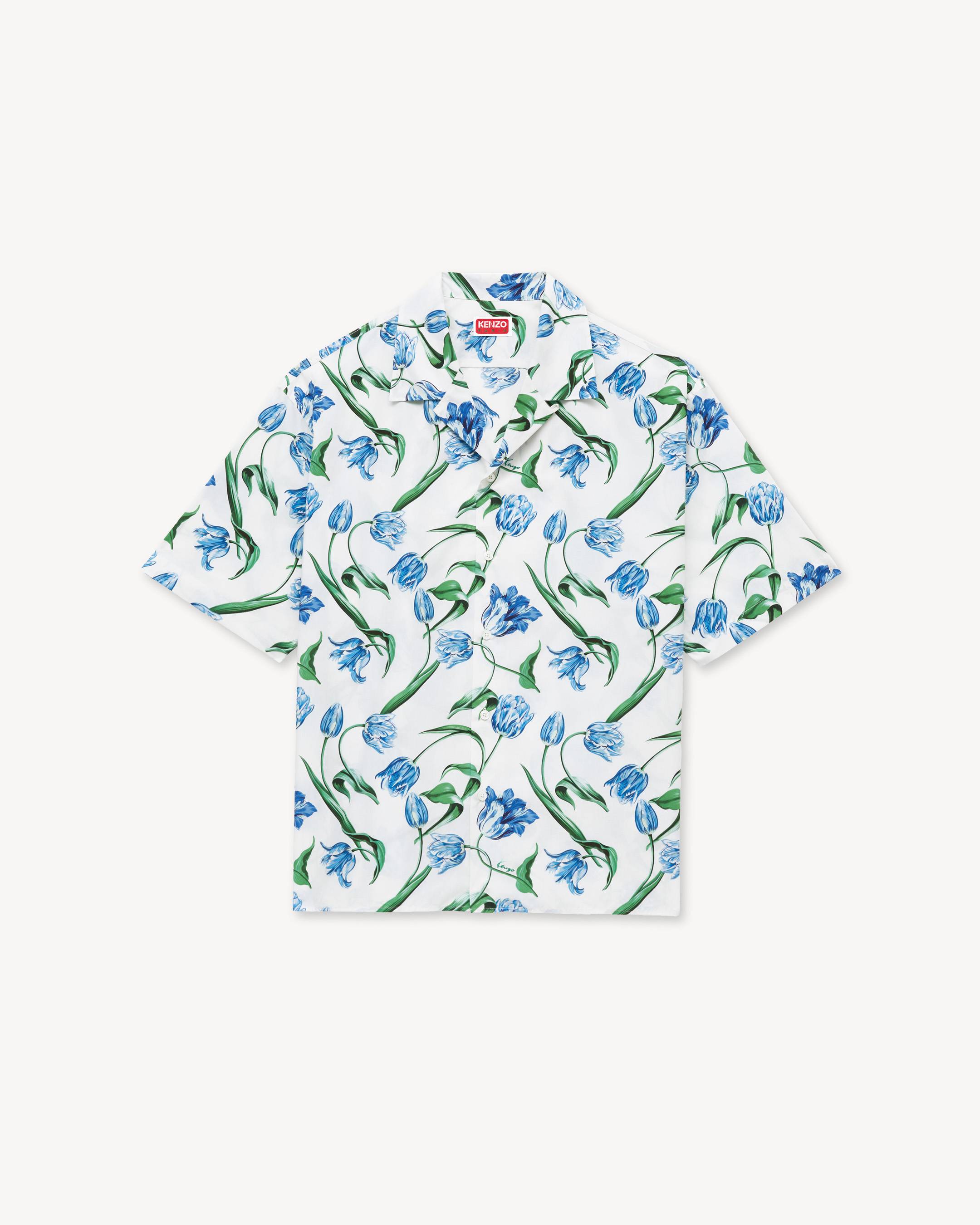 Chemise hawa&iuml;enne &agrave; manches courtes 'KENZO Tulip' en coton