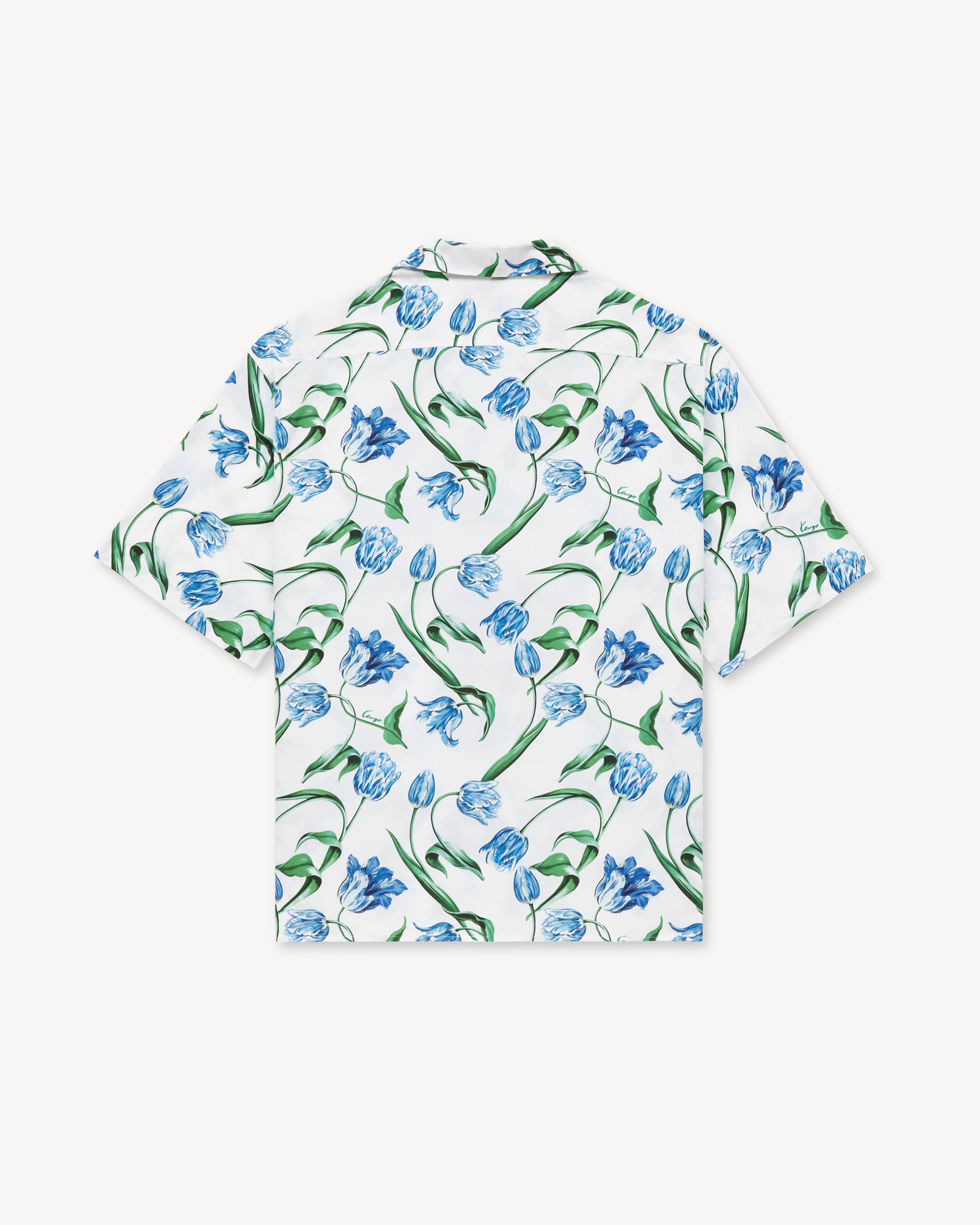 KENZO Tulip' hawaiian short sleeve shirt in cotton | Men's | KENZO