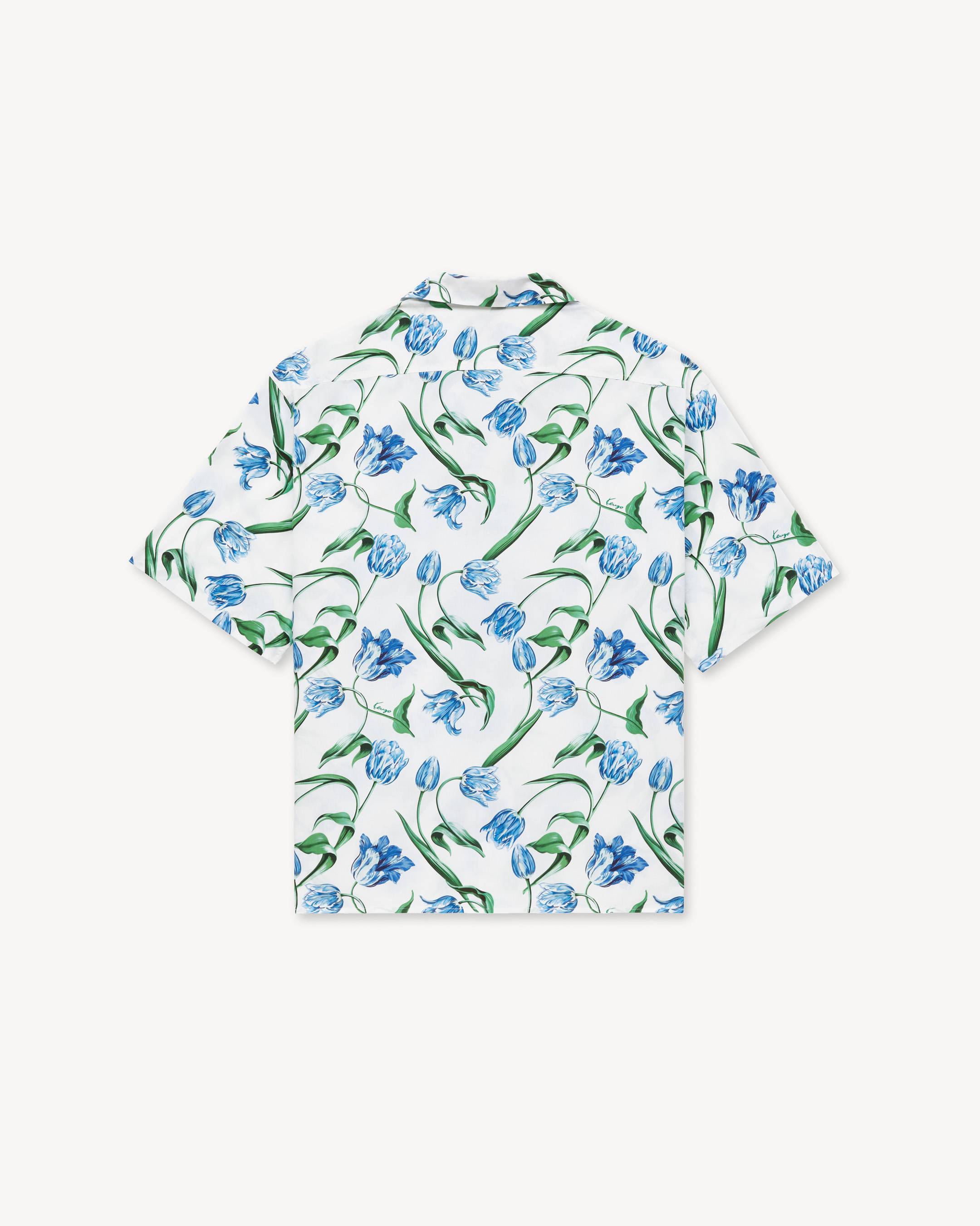 Chemise hawa&iuml;enne &agrave; manches courtes 'KENZO Tulip' en coton