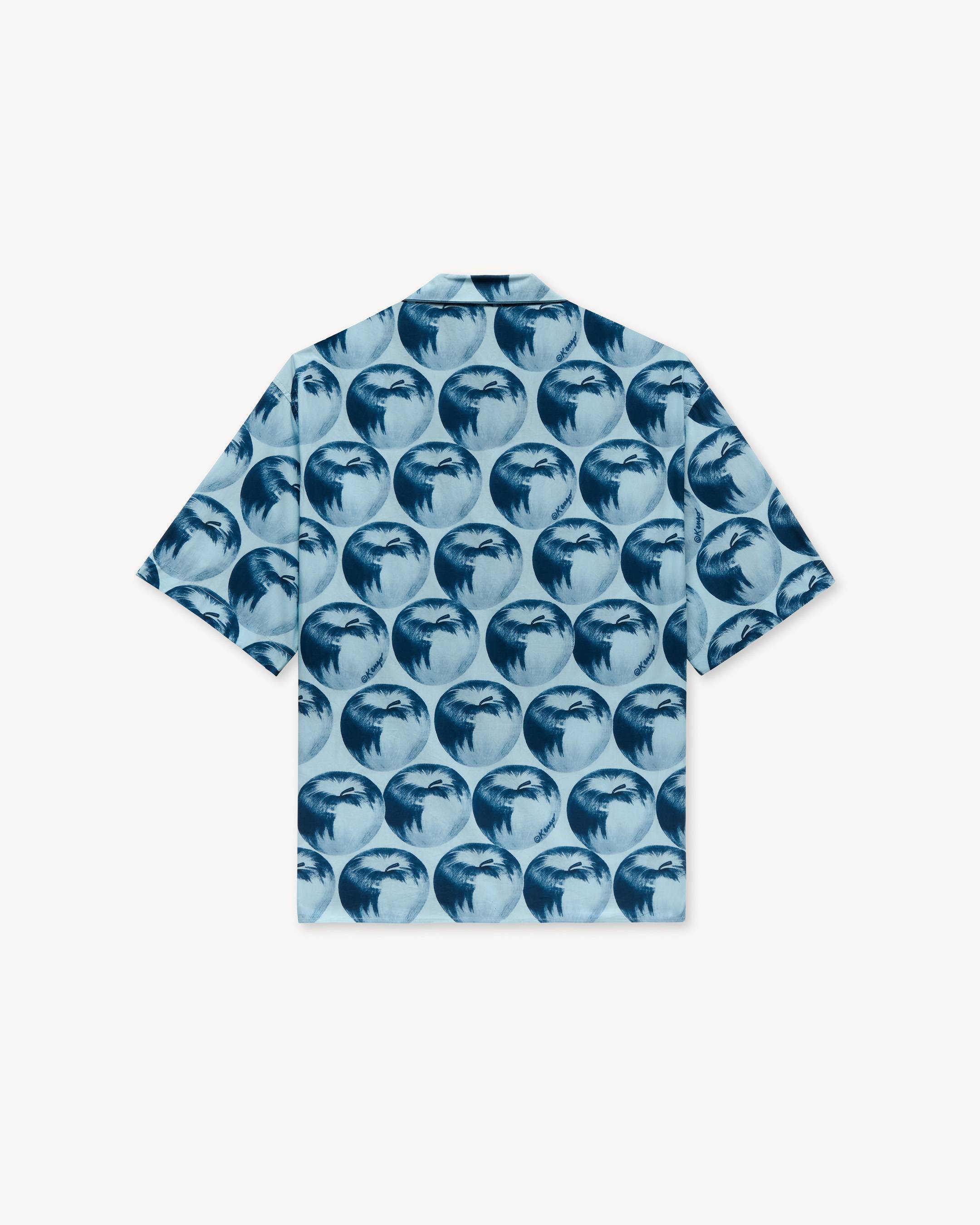 'KENZO Apple Pop' haiwaiian short sleeve shirt in cotton