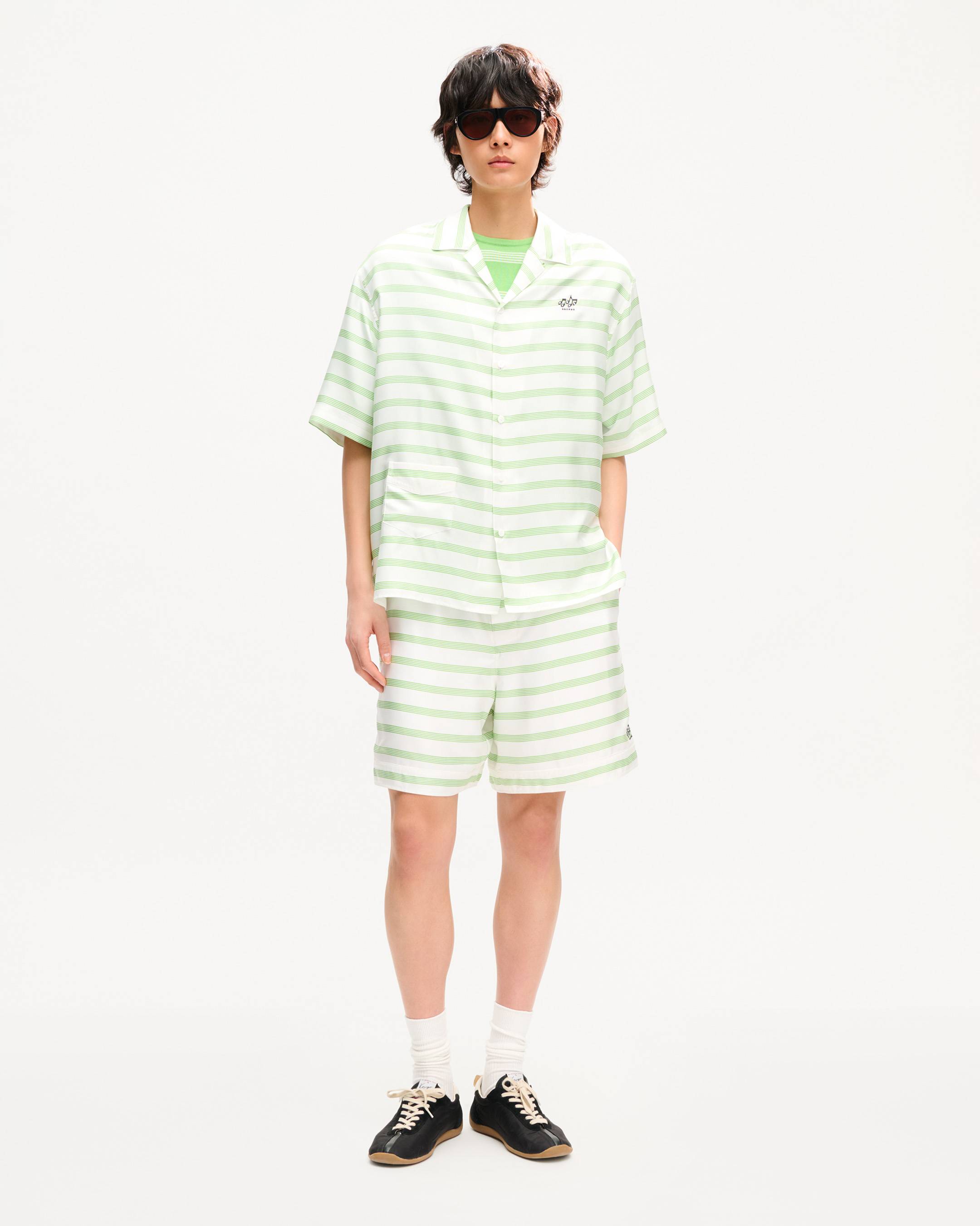 KENZO Sounds' hawaiian short sleeve shirt in slik | Men's | KENZO