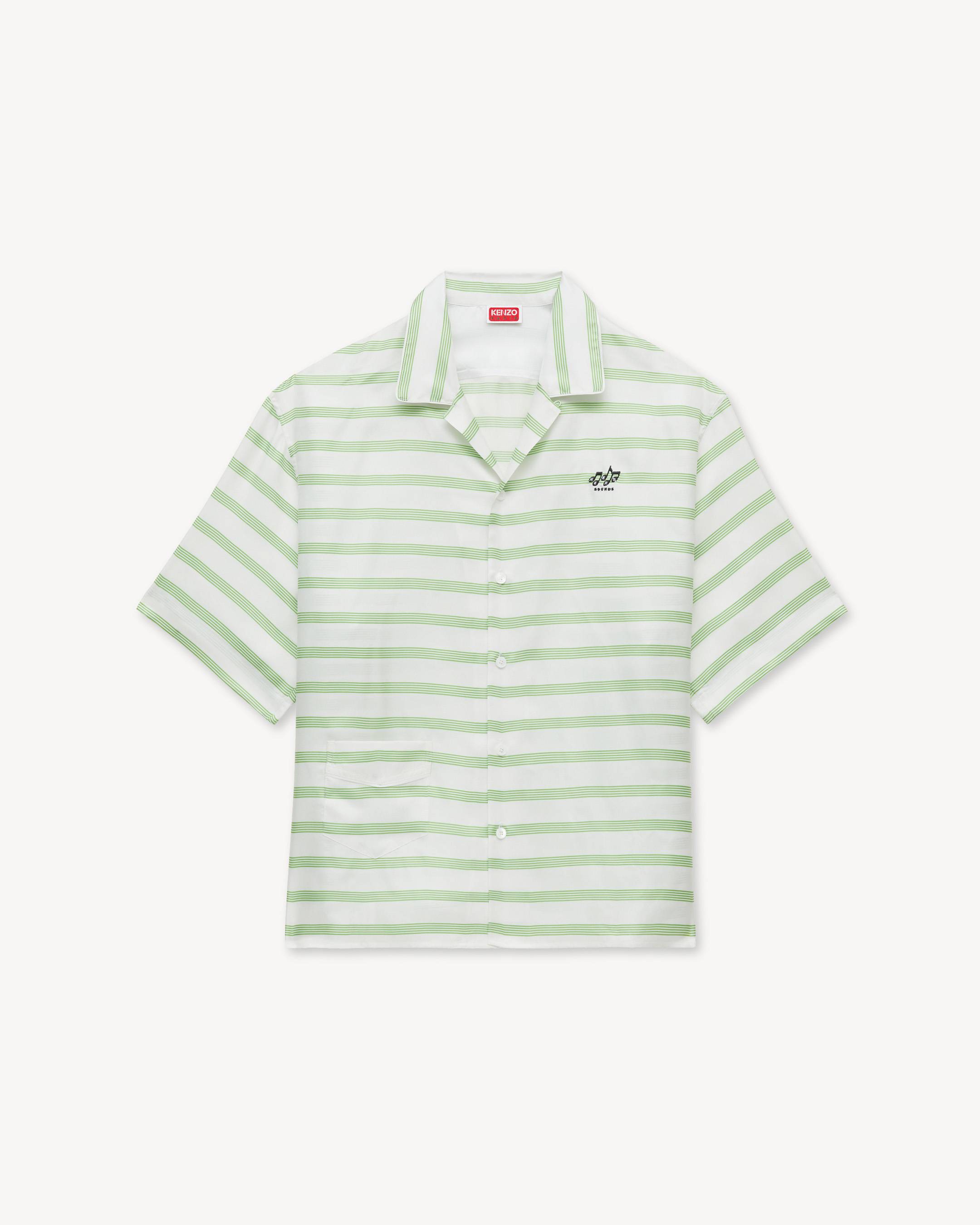 KENZO Sounds' hawaiian short sleeve shirt in slik | Men's | KENZO