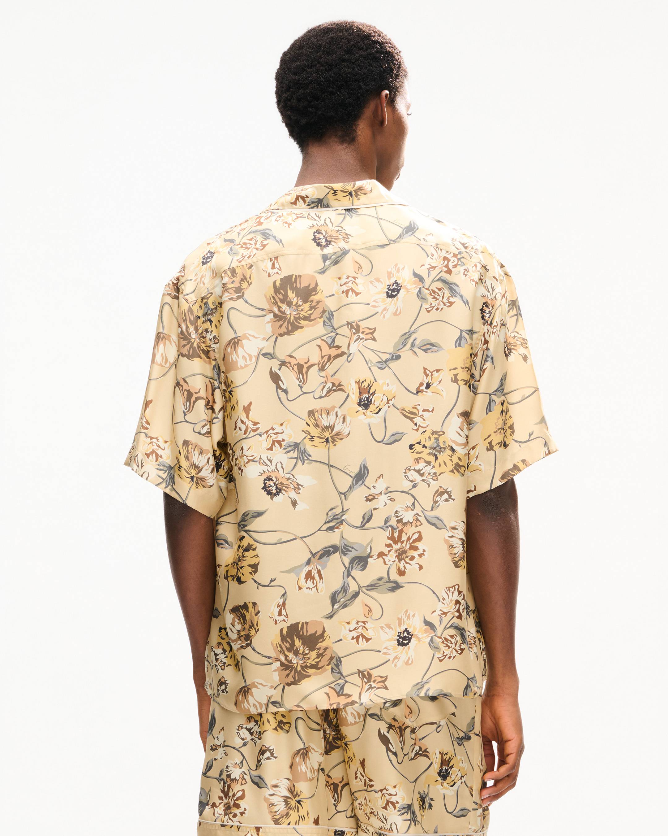 'KENZO Wildflower' haiwaiian short sleeve shirt in silk