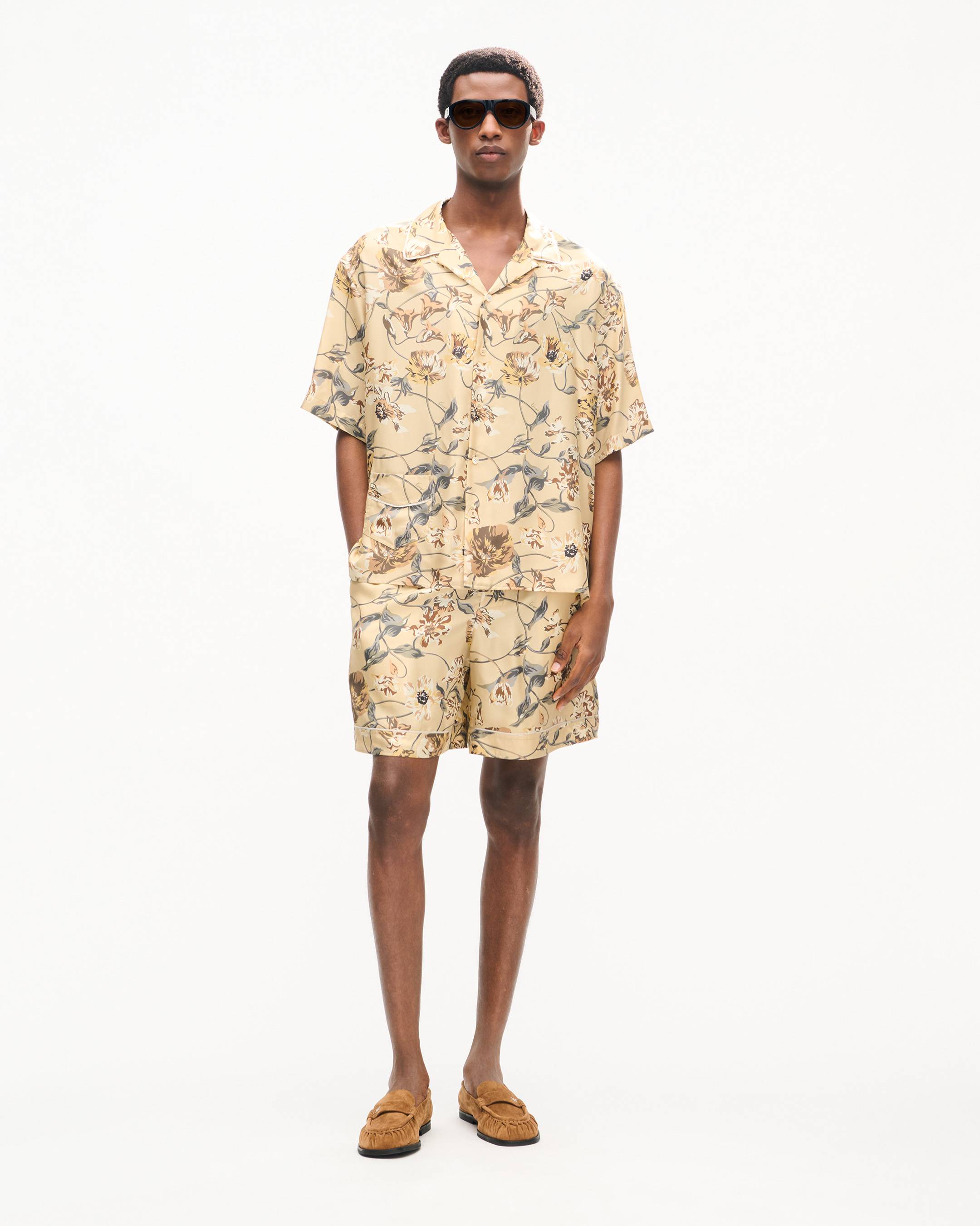 KENZO Wildflower' haiwaiian short sleeve shirt in silk | Men's | KENZO