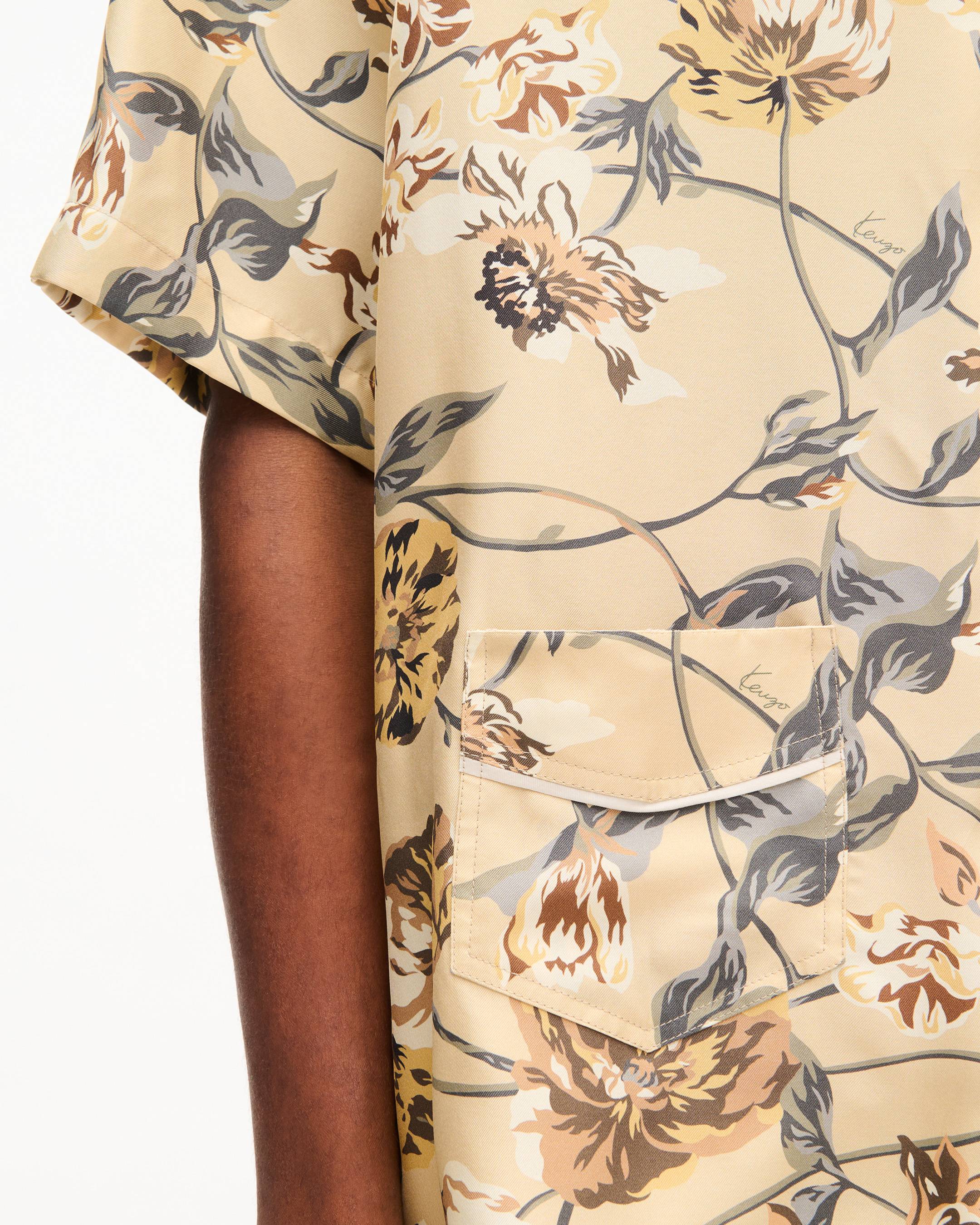 'KENZO Wildflower' haiwaiian short sleeve shirt in silk