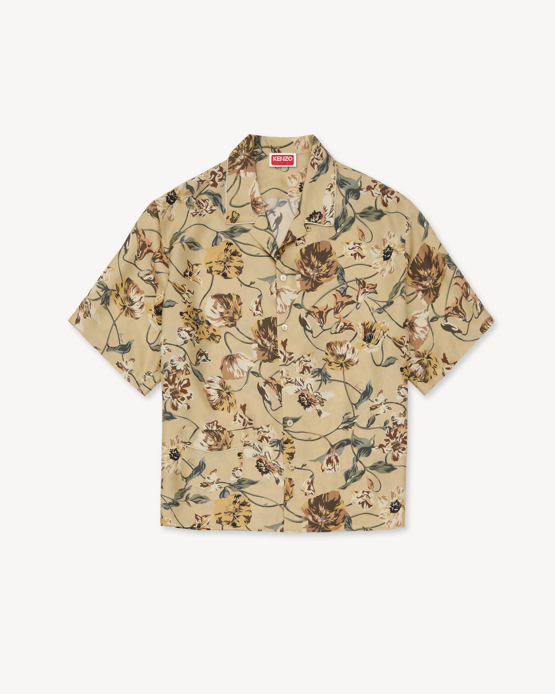 KENZO Wildflower' haiwaiian short sleeve shirt in silk | Men's | KENZO