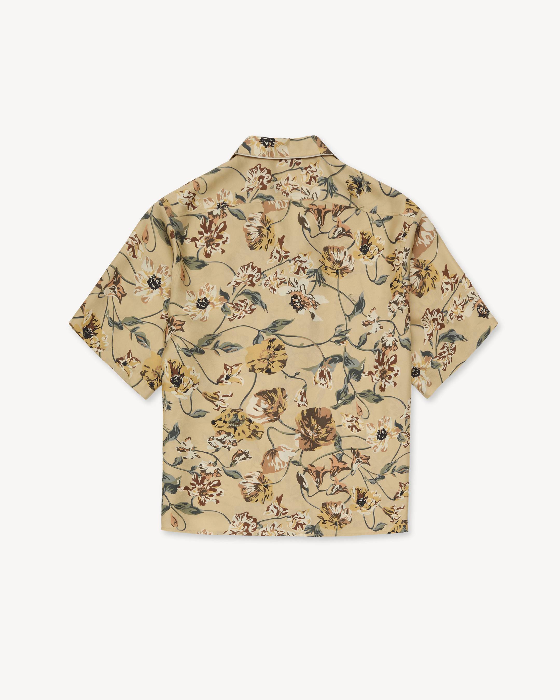 'KENZO Wildflower' haiwaiian short sleeve shirt in silk