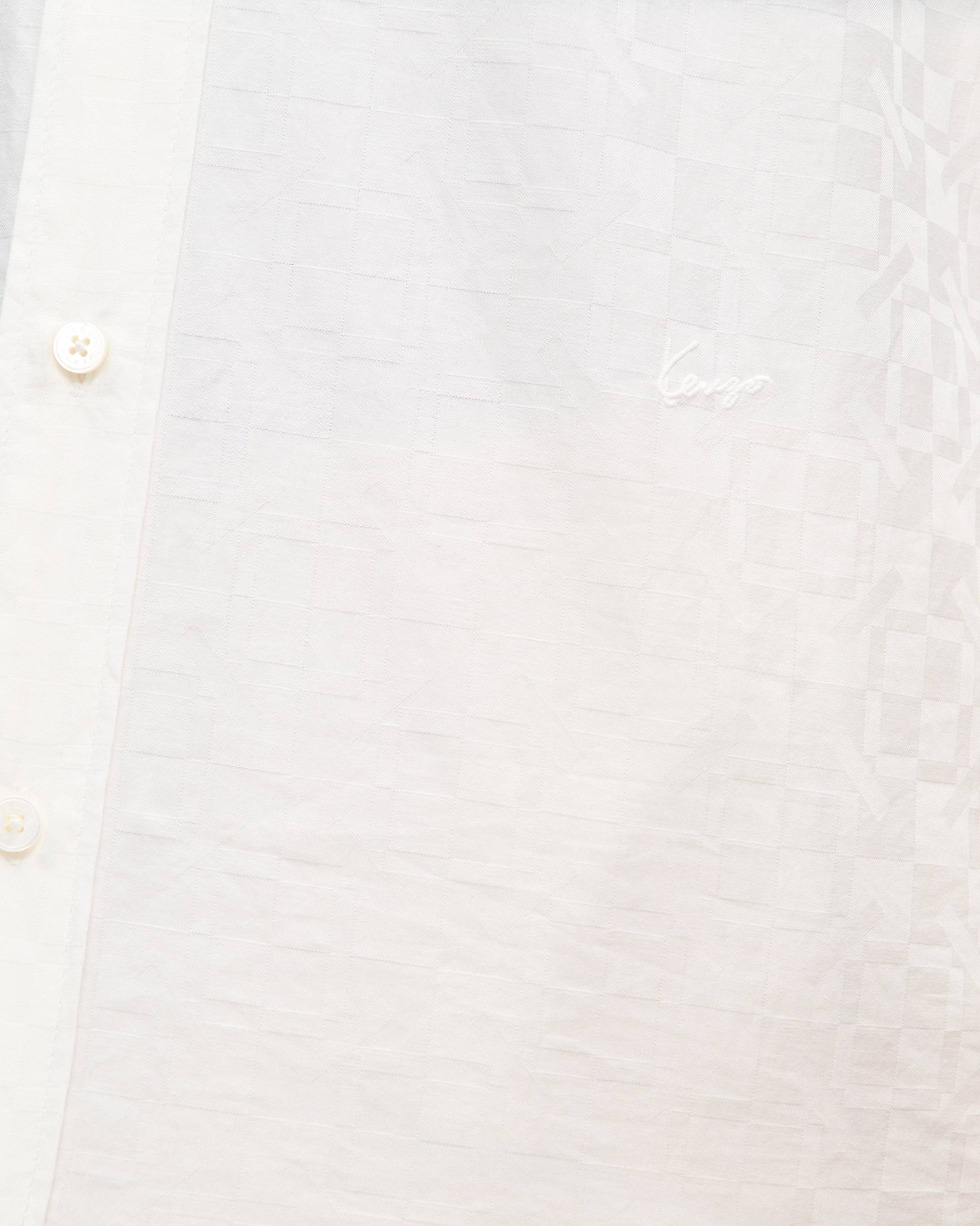 'Kenzogram' casual shirt in jacquard cotton twill