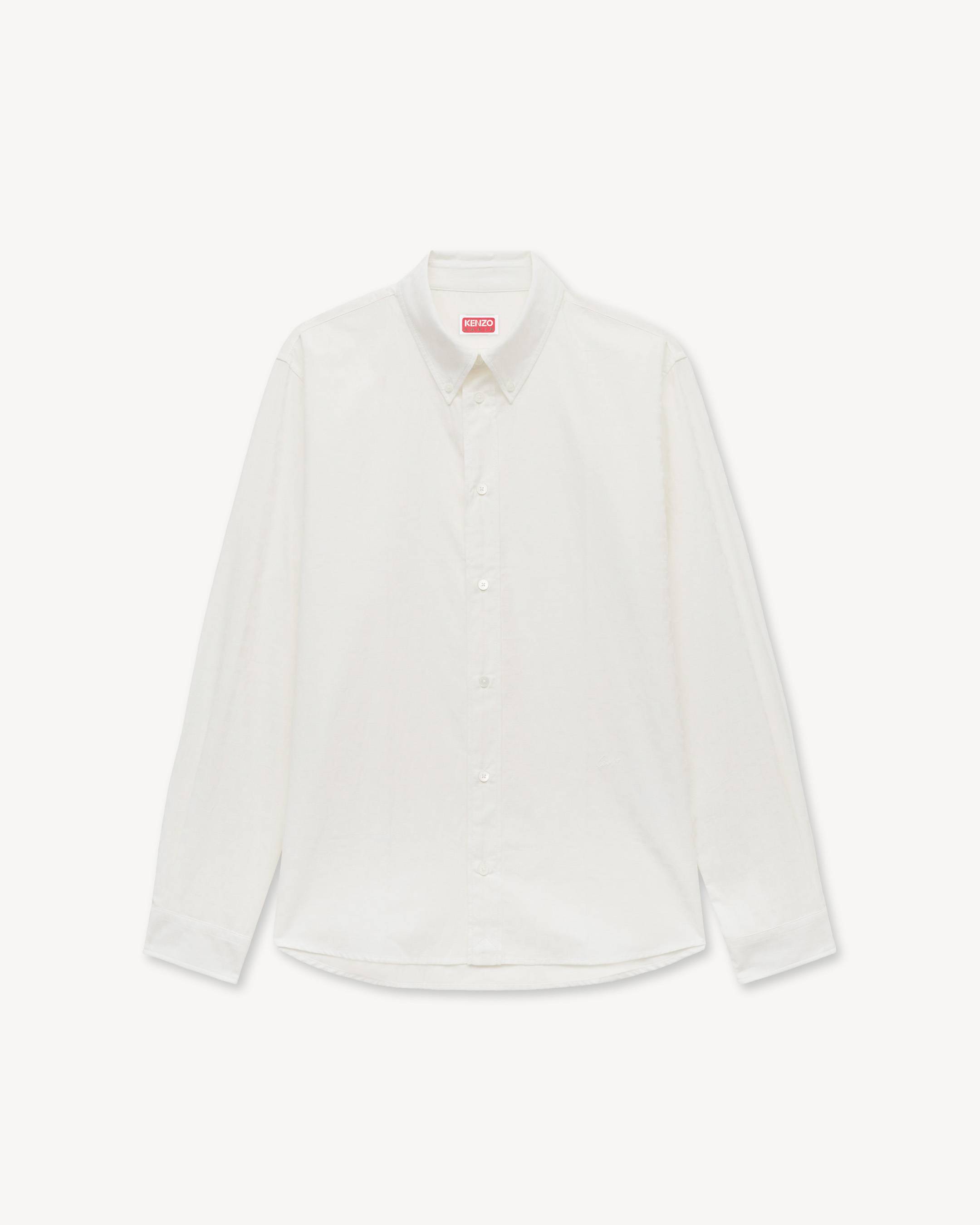 'Kenzogram' casual shirt in jacquard cotton twill