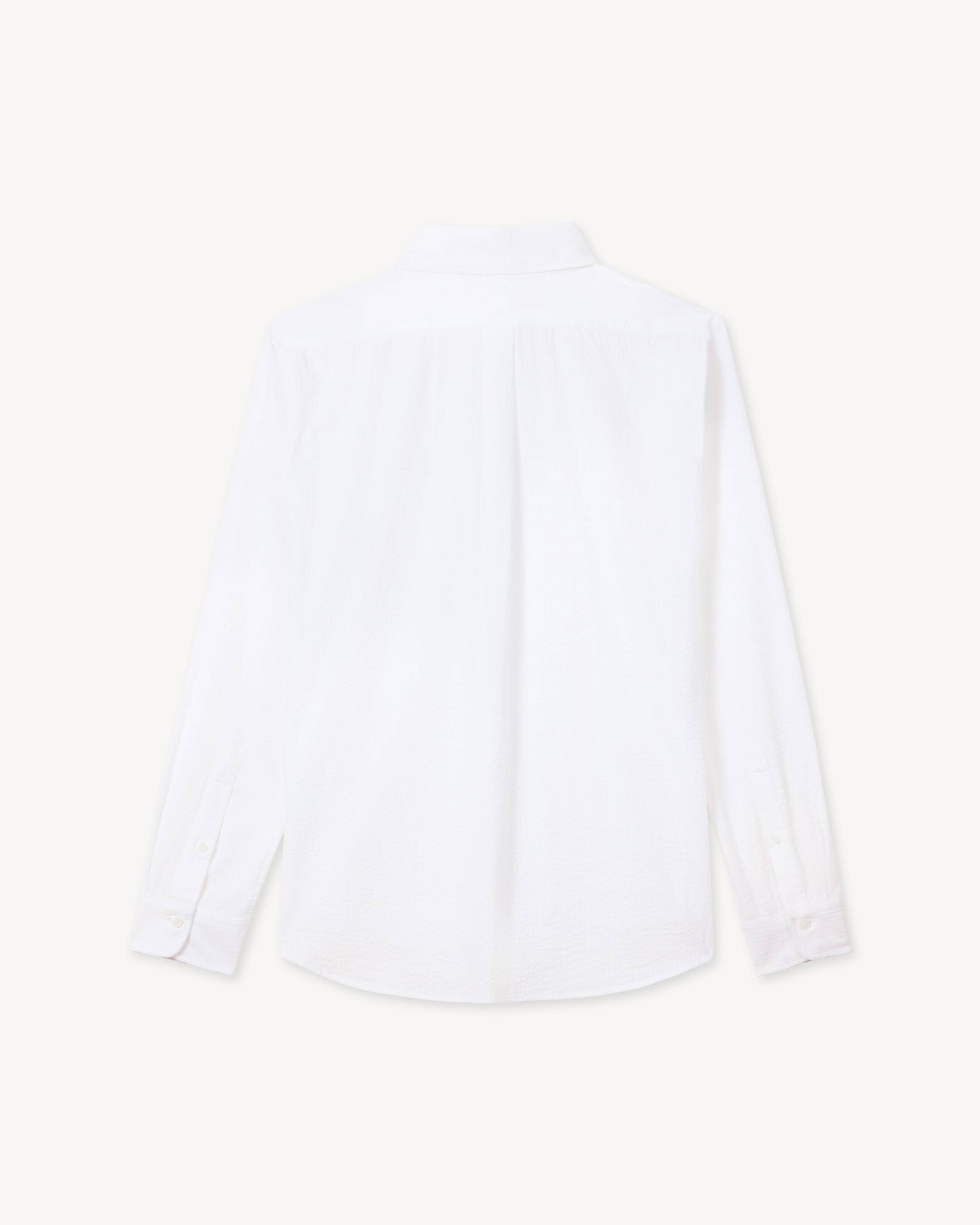 Chemise relax 'KENZO Signature' en coton seersucker