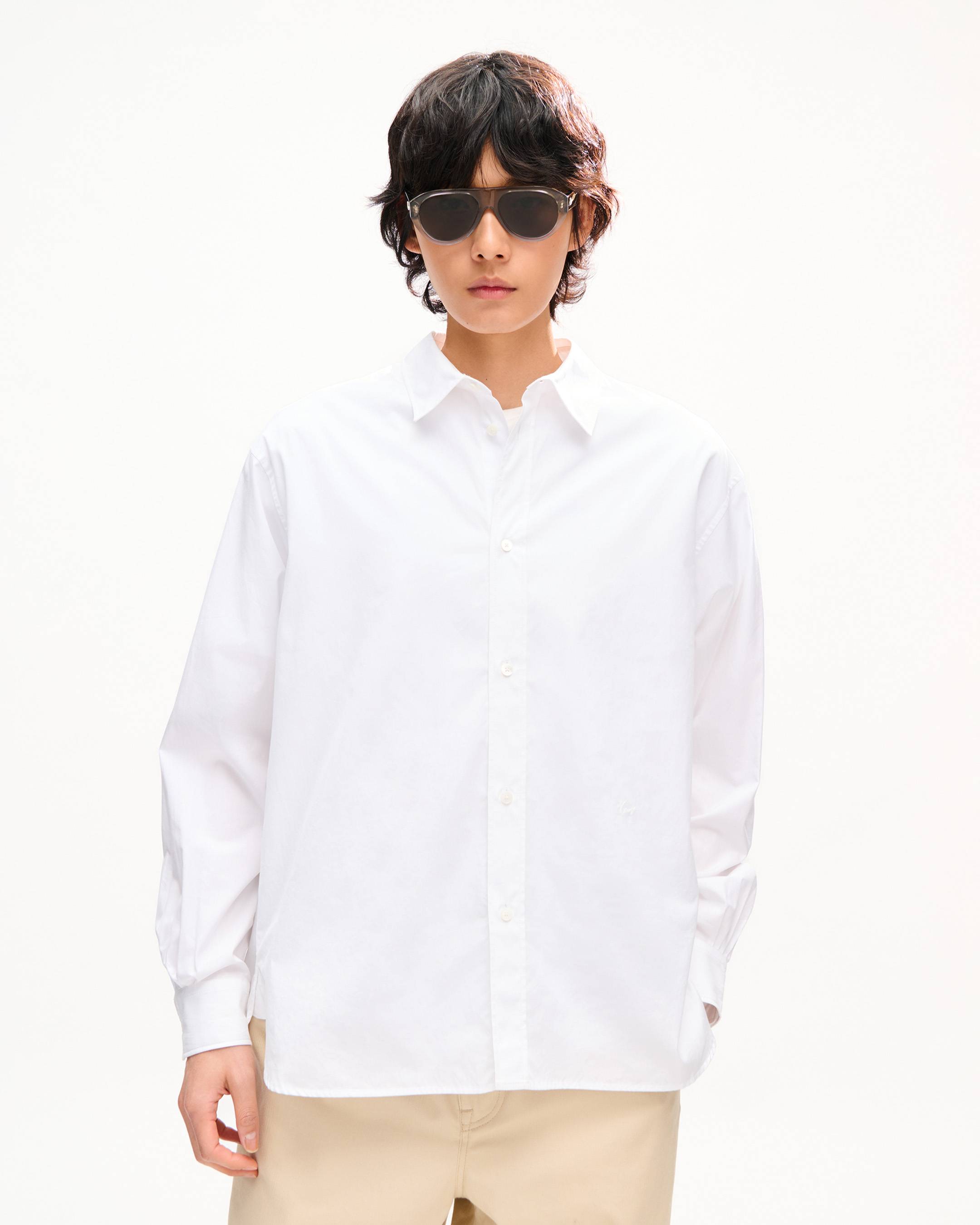 Freizeithemd aus Baumwoll-Popeline