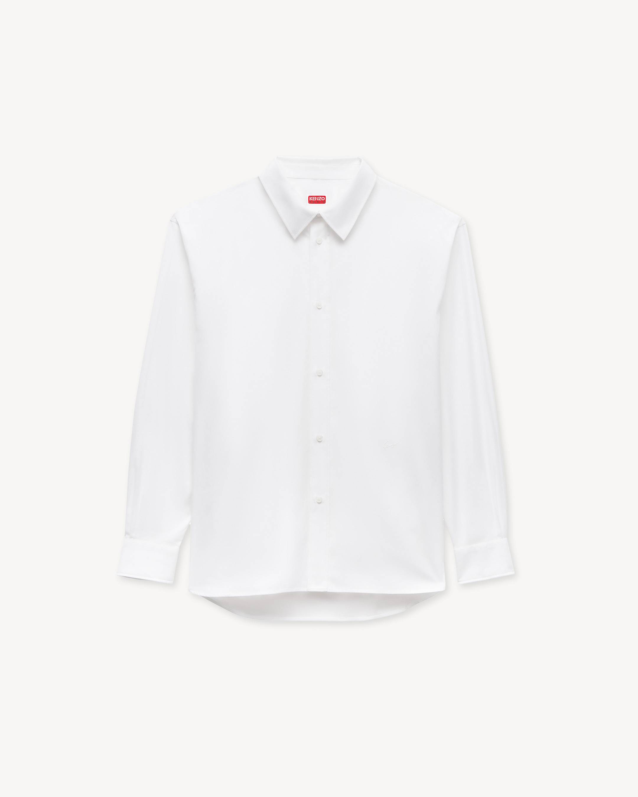 Chemise relax en popeline de coton