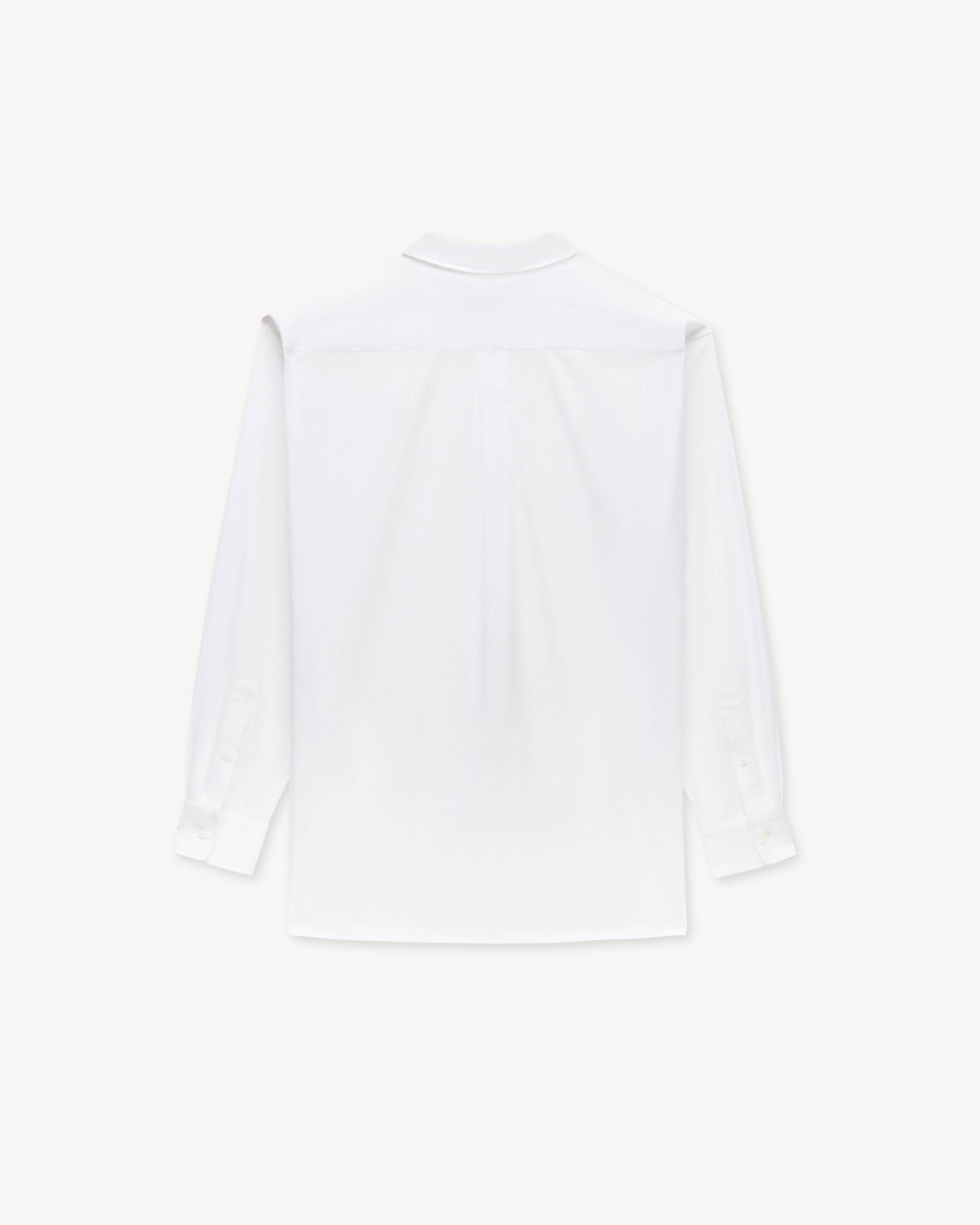 Chemise relax en popeline de coton