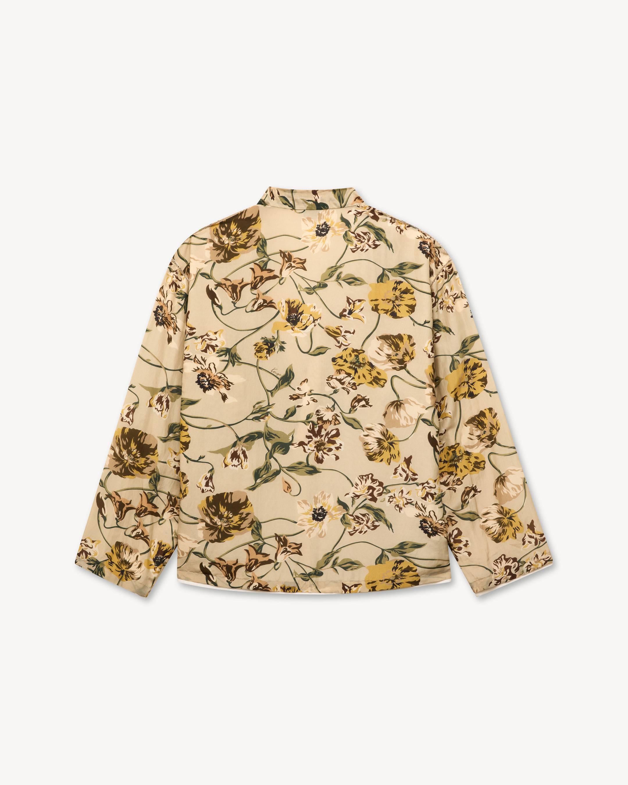 KENZO Wildflower' genderless kimono overshirt in cotton silk