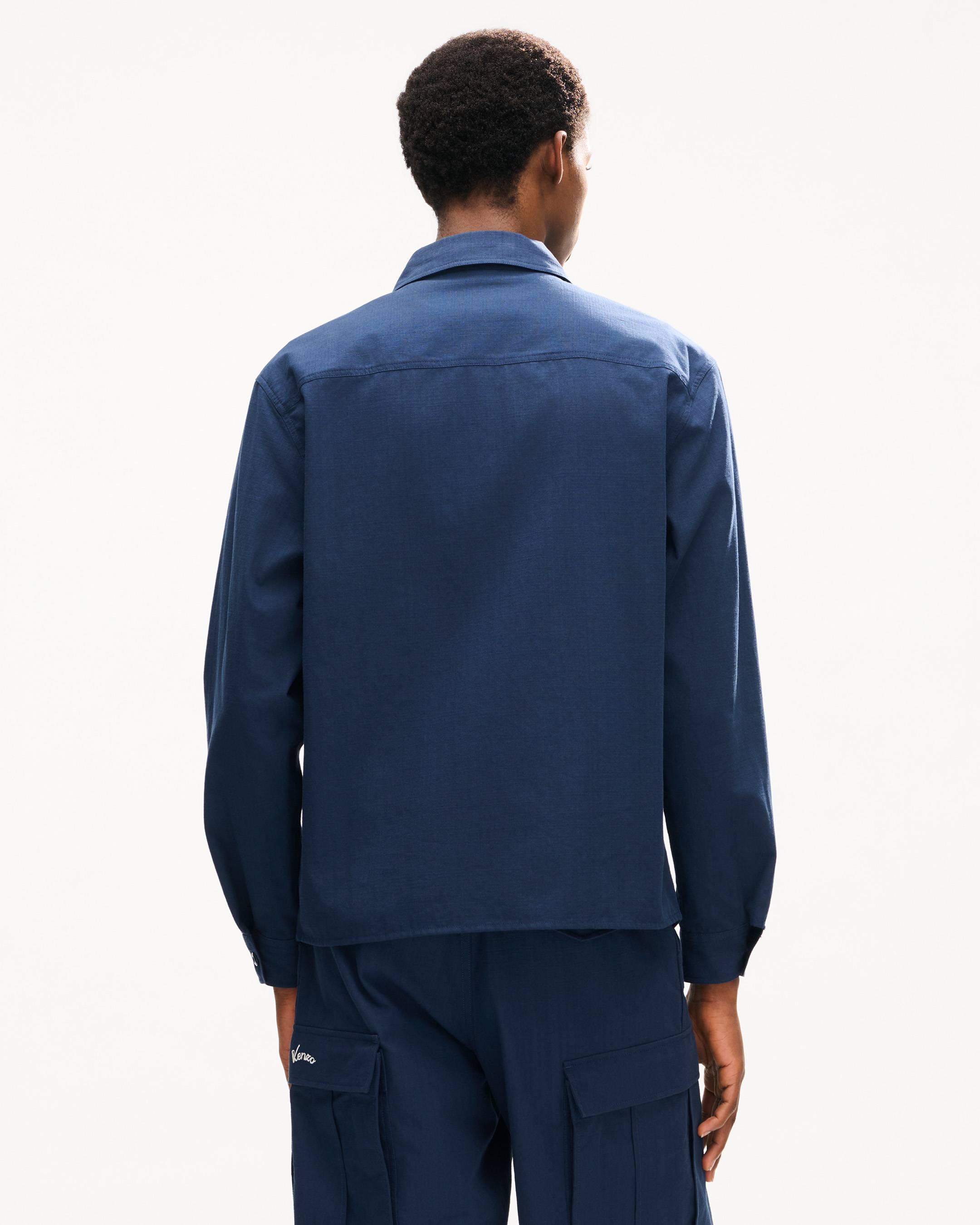 'KENZO Varsity' embroidered overshirt in cotton twill