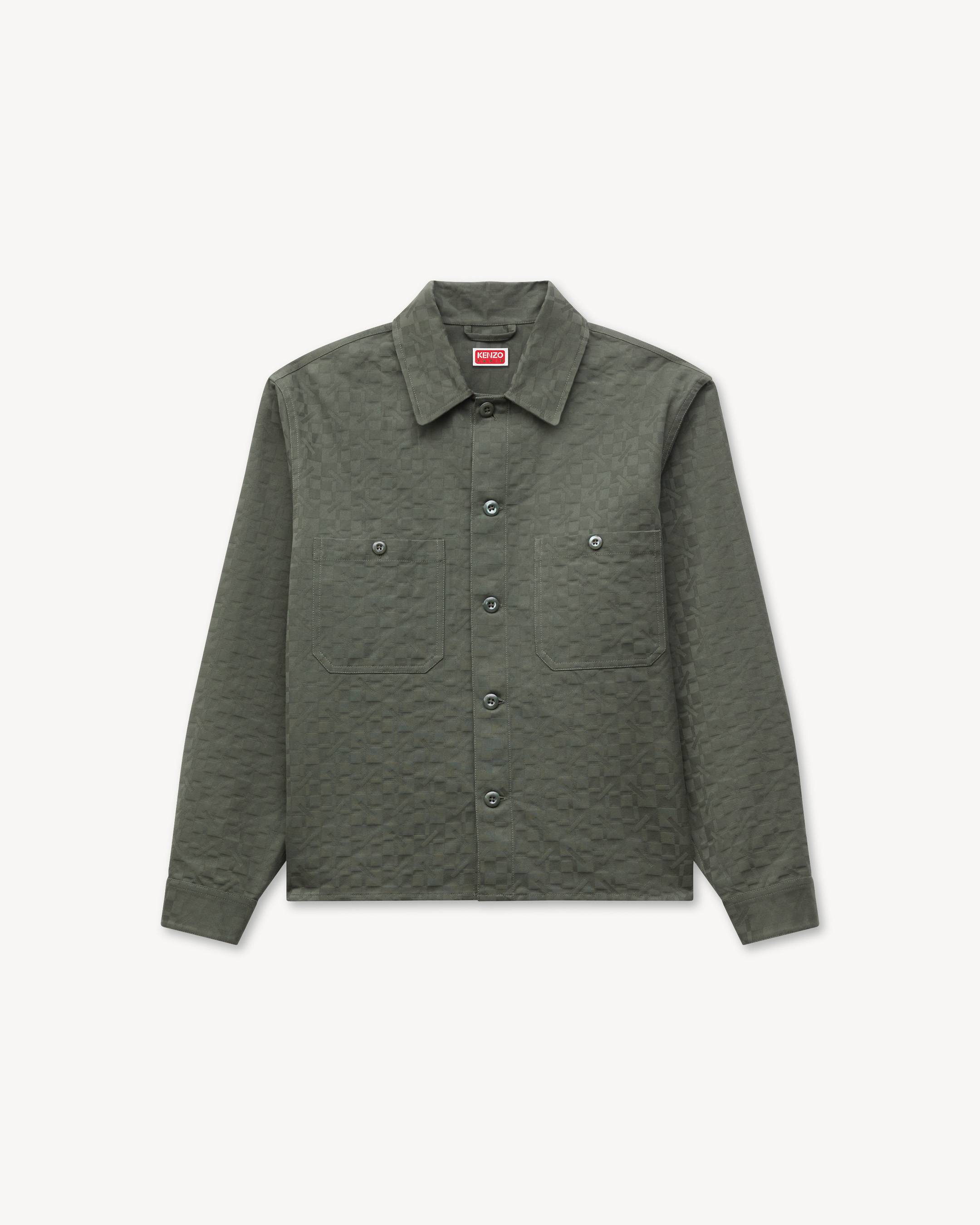 'Kenzogram' workwear overshirt in jacquard cotton