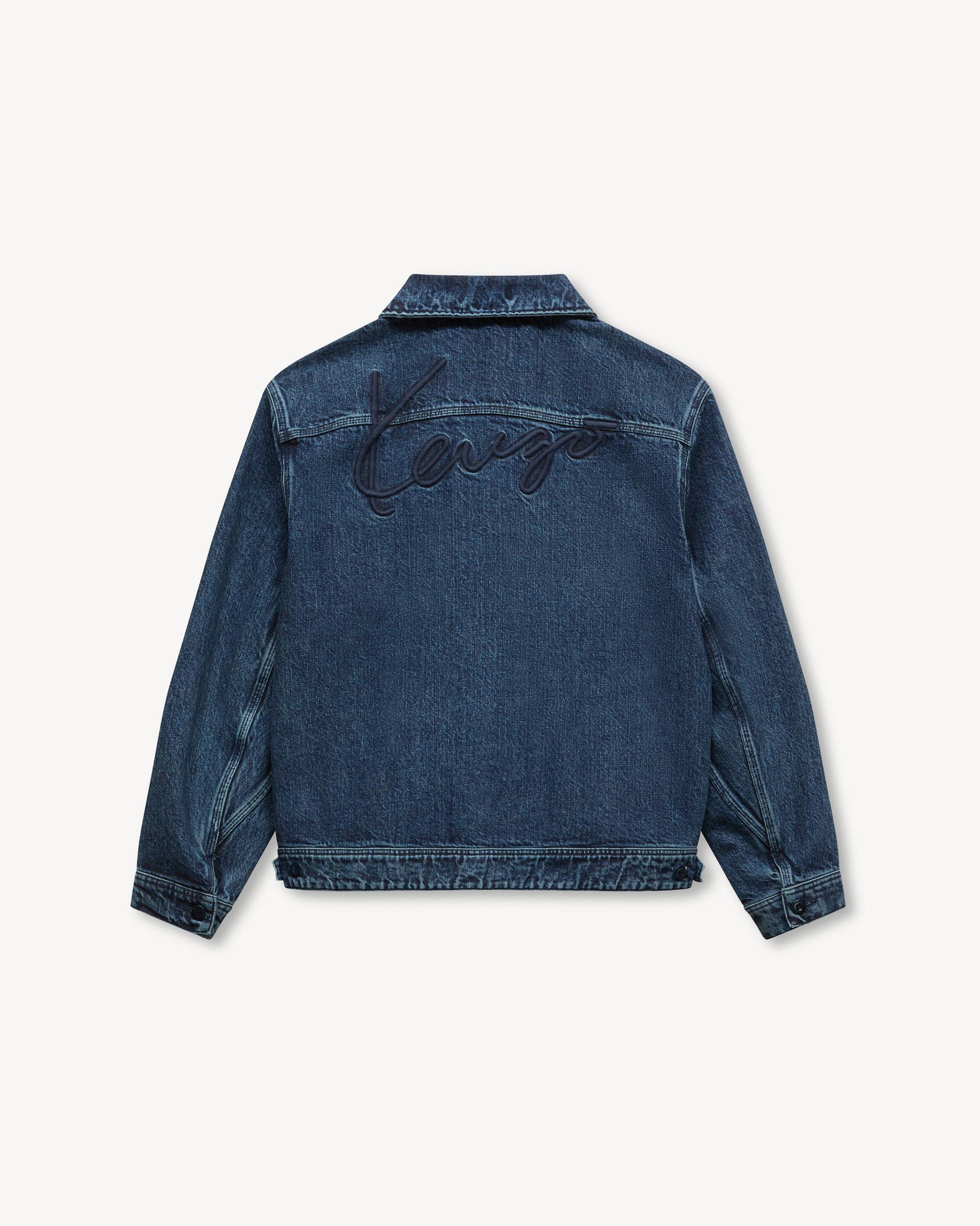 Unisex-&bdquo;KENZO Signature&ldquo;-Utility-Jacke aus japanischem Denim