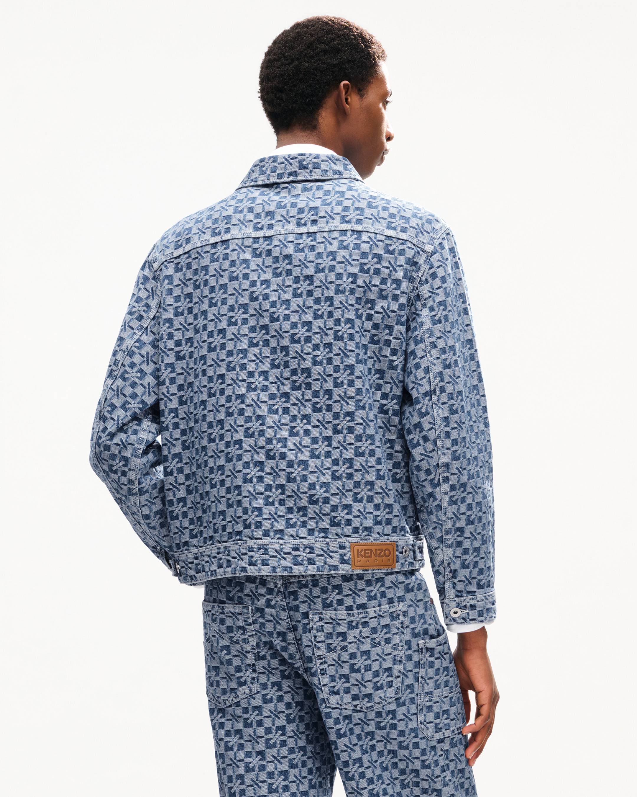 Chaqueta utilitaria de denim japon&eacute;s 'Kenzogram'