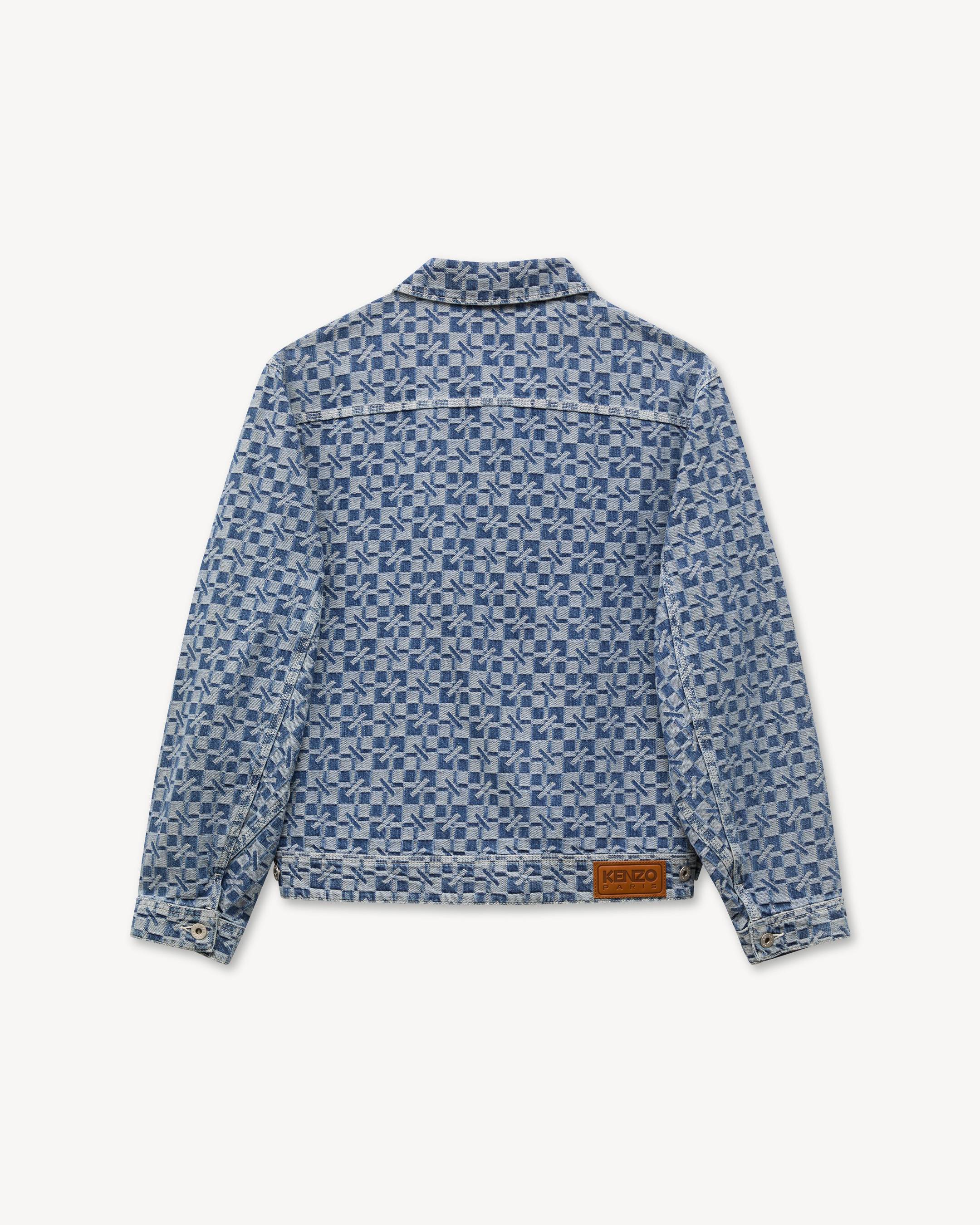 Chaqueta utilitaria de denim japon&eacute;s 'Kenzogram'