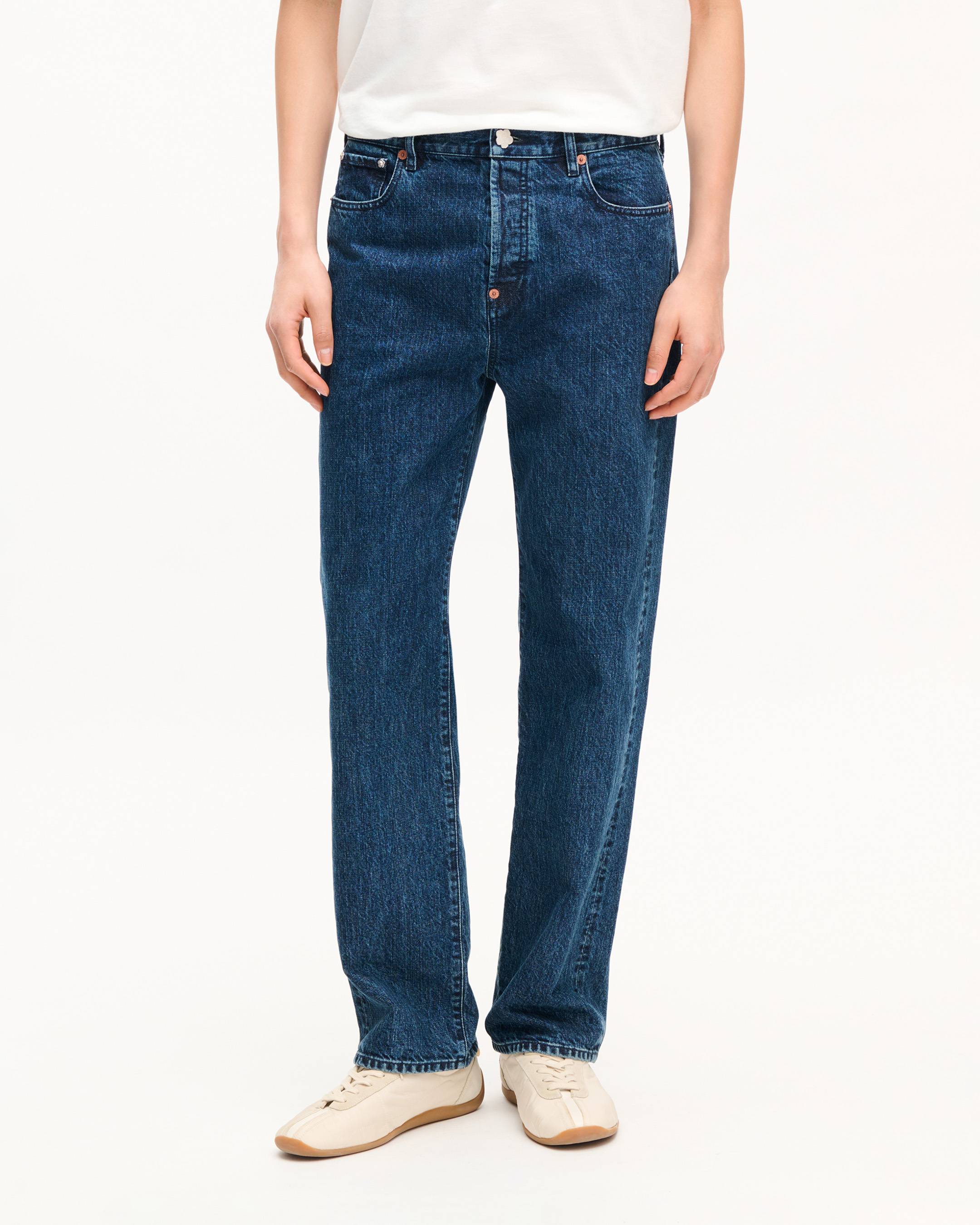 Jeans dritti in denim giapponese 'KENZO Signature'