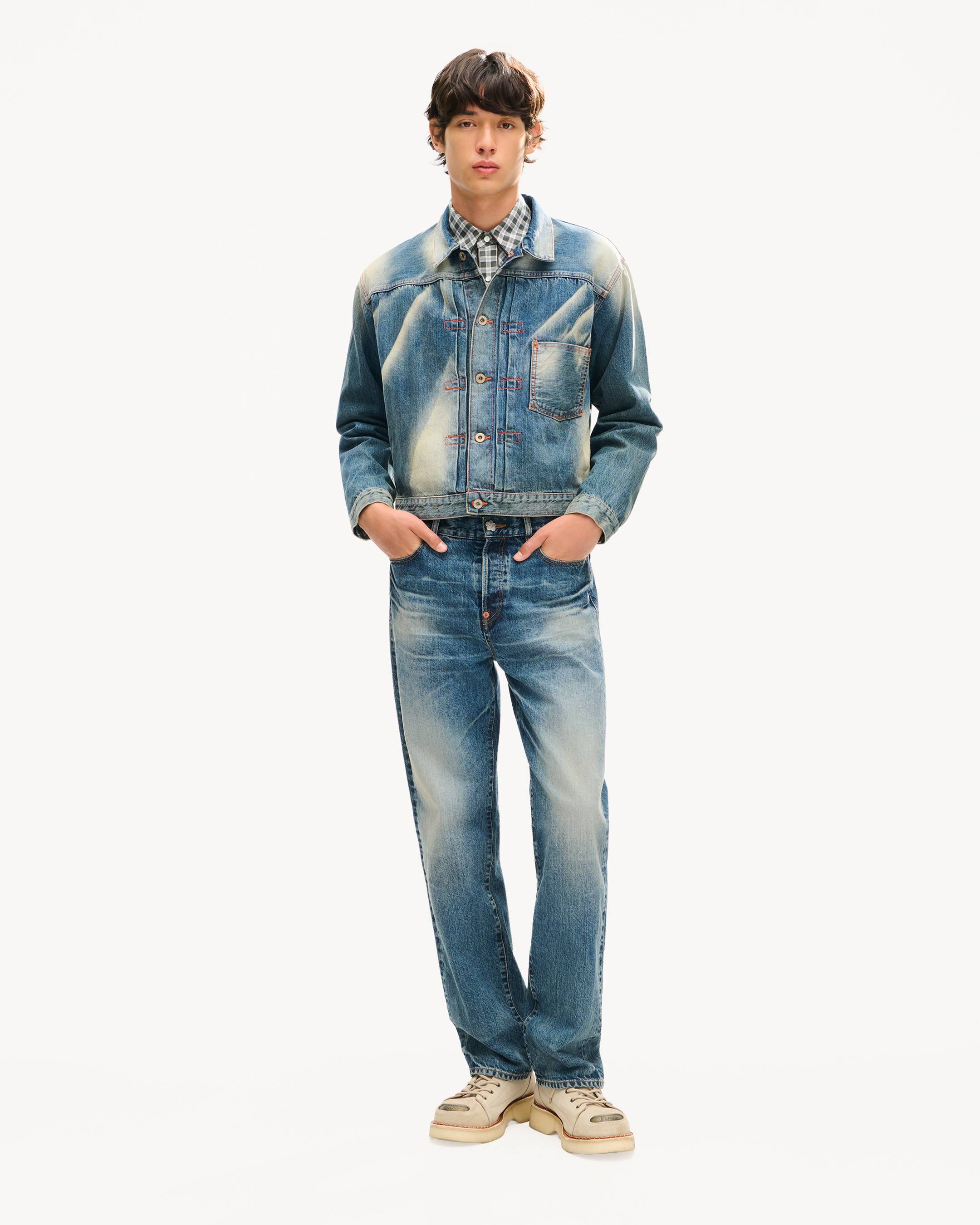 Vaqueros rectos de denim japon&eacute;s