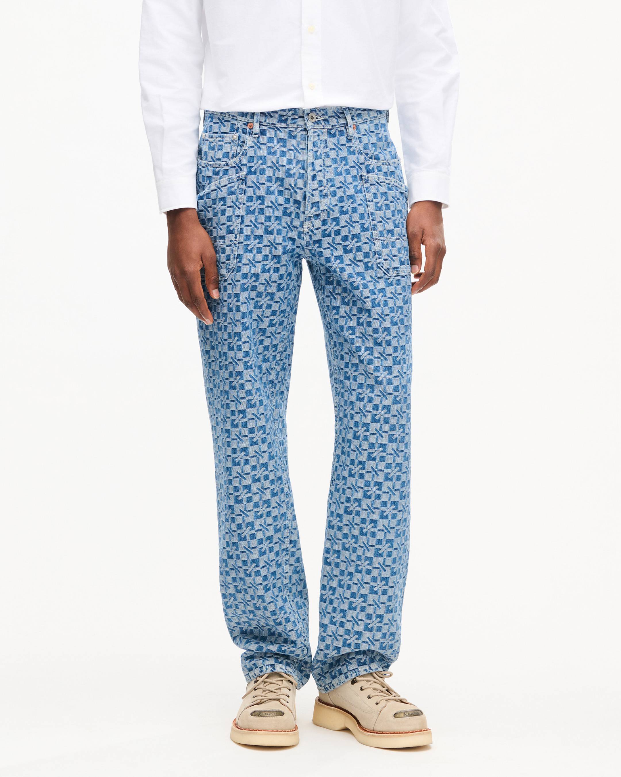 Vaqueros cargo corte monkey de denim japon&eacute;s 'Kenzogram'