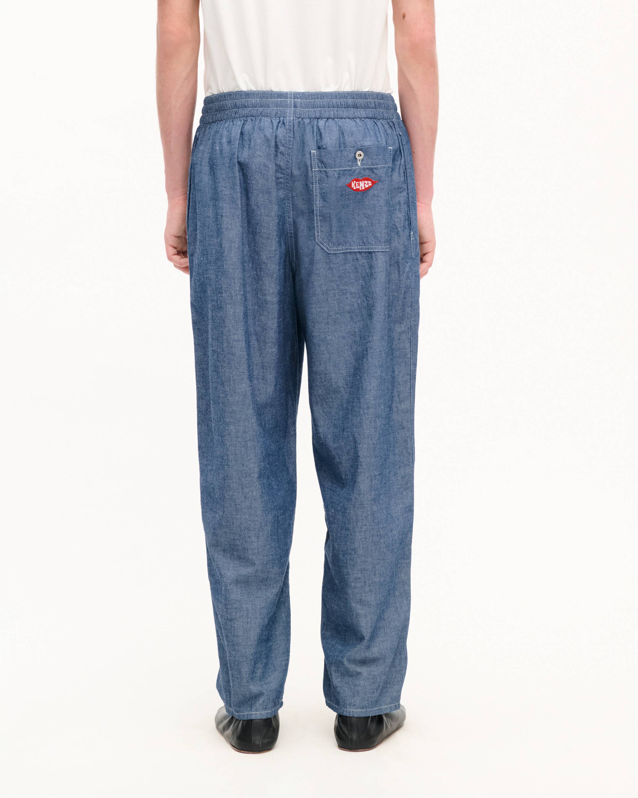 'KENZO Loves' jogpants in rinse chambray