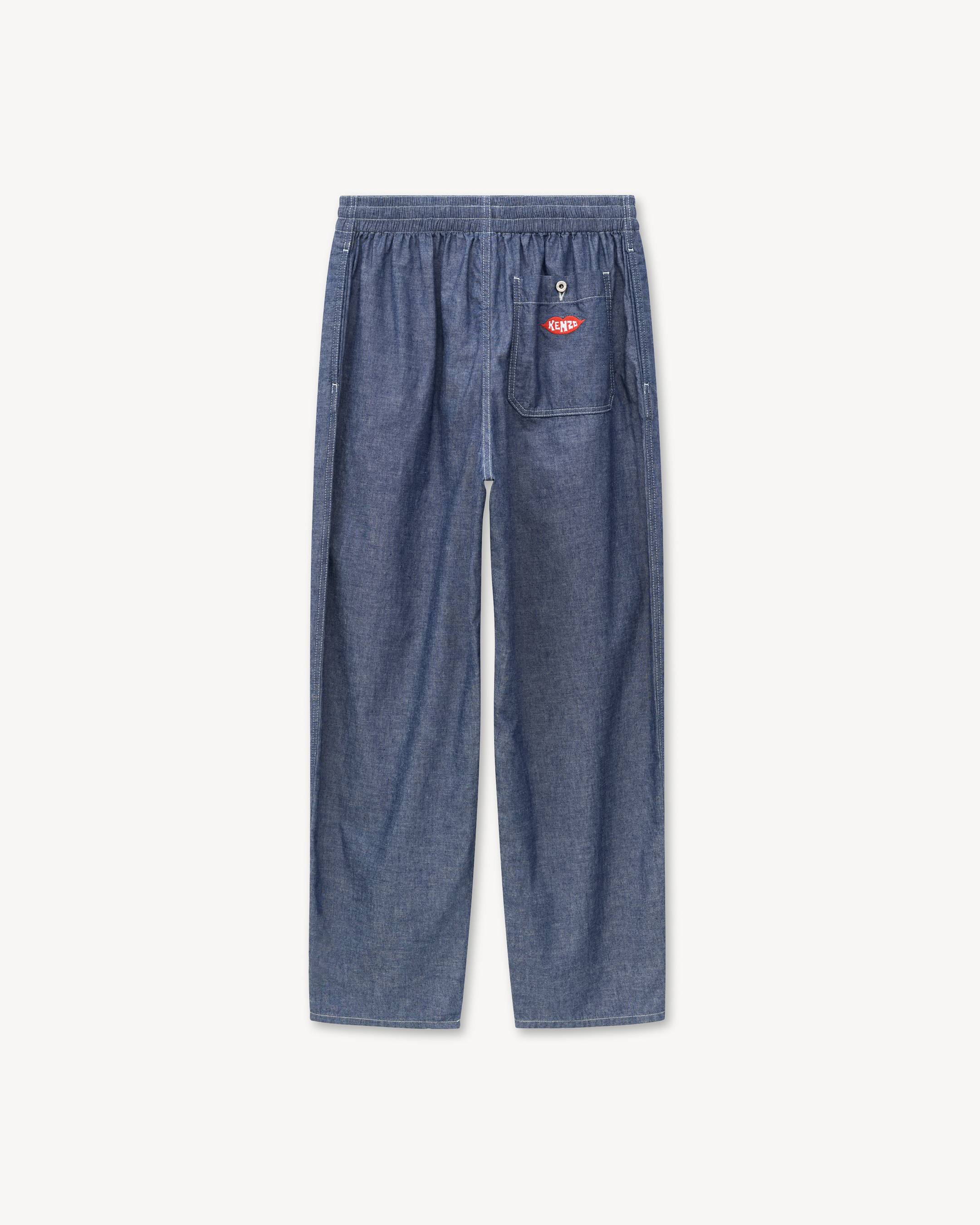'KENZO Loves' jogpants in rinse chambray